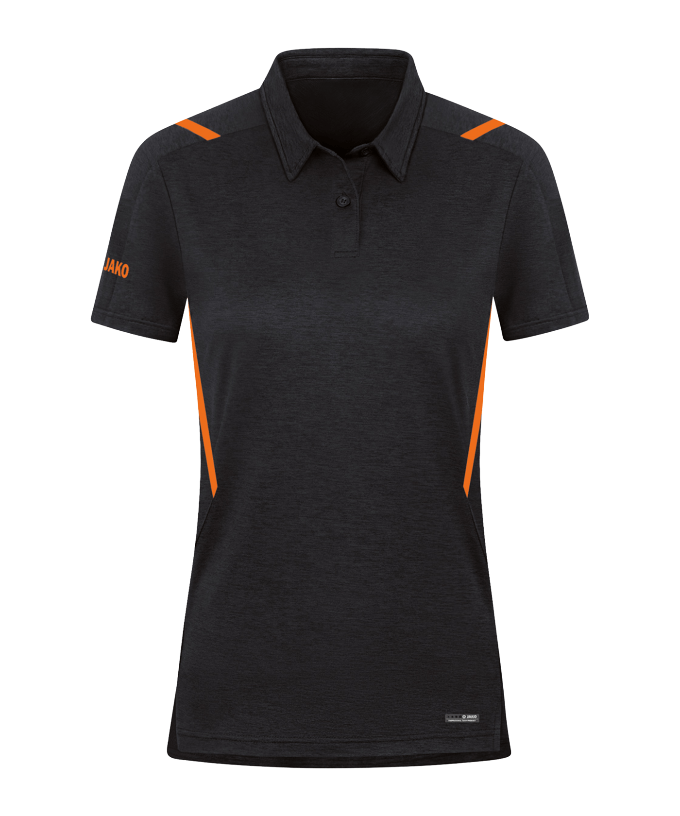 JAKO Challenge Polo Damen Orange F506 - schwarz