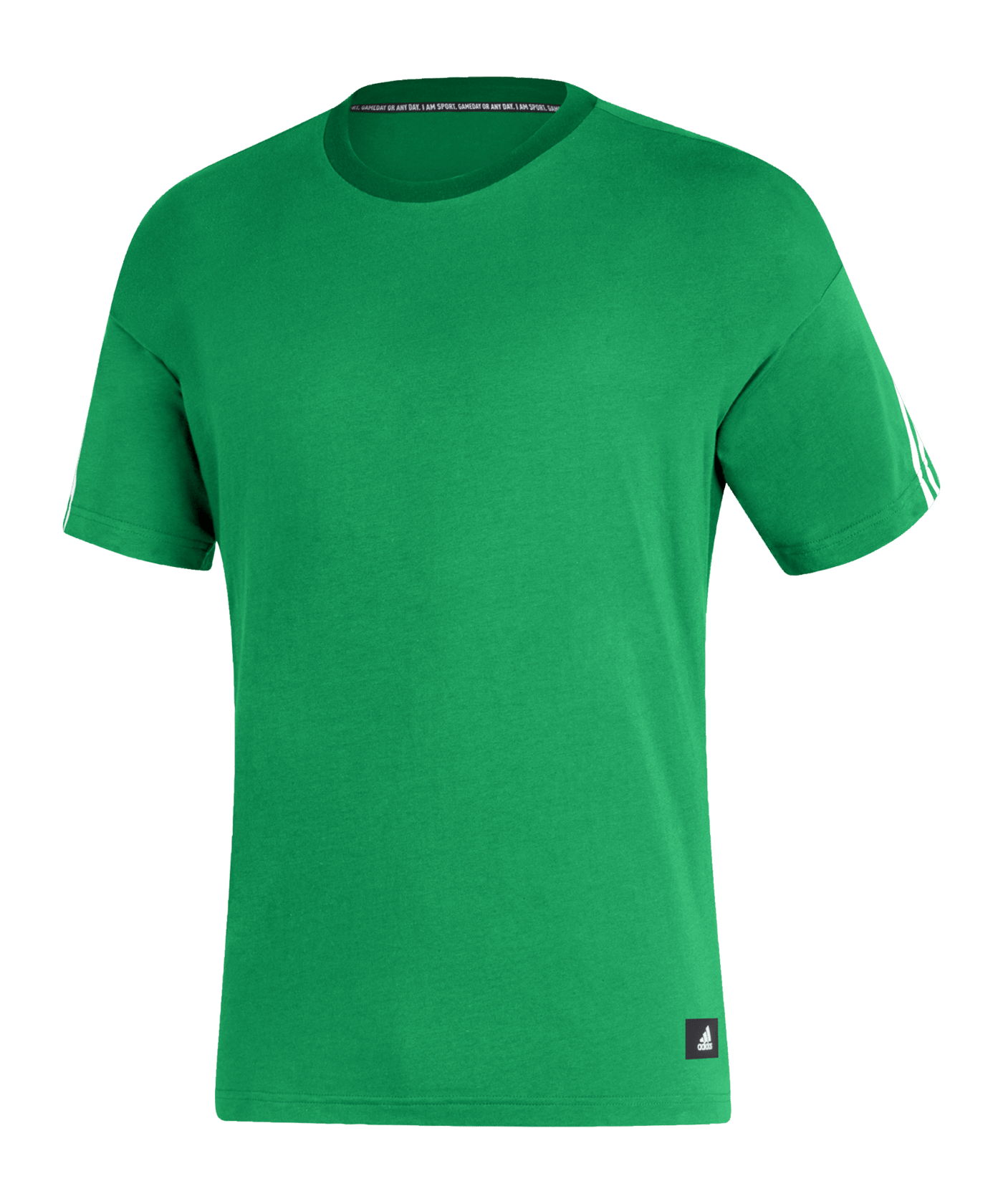 adidas 3 Stripes T-Shirt Grün - gruen