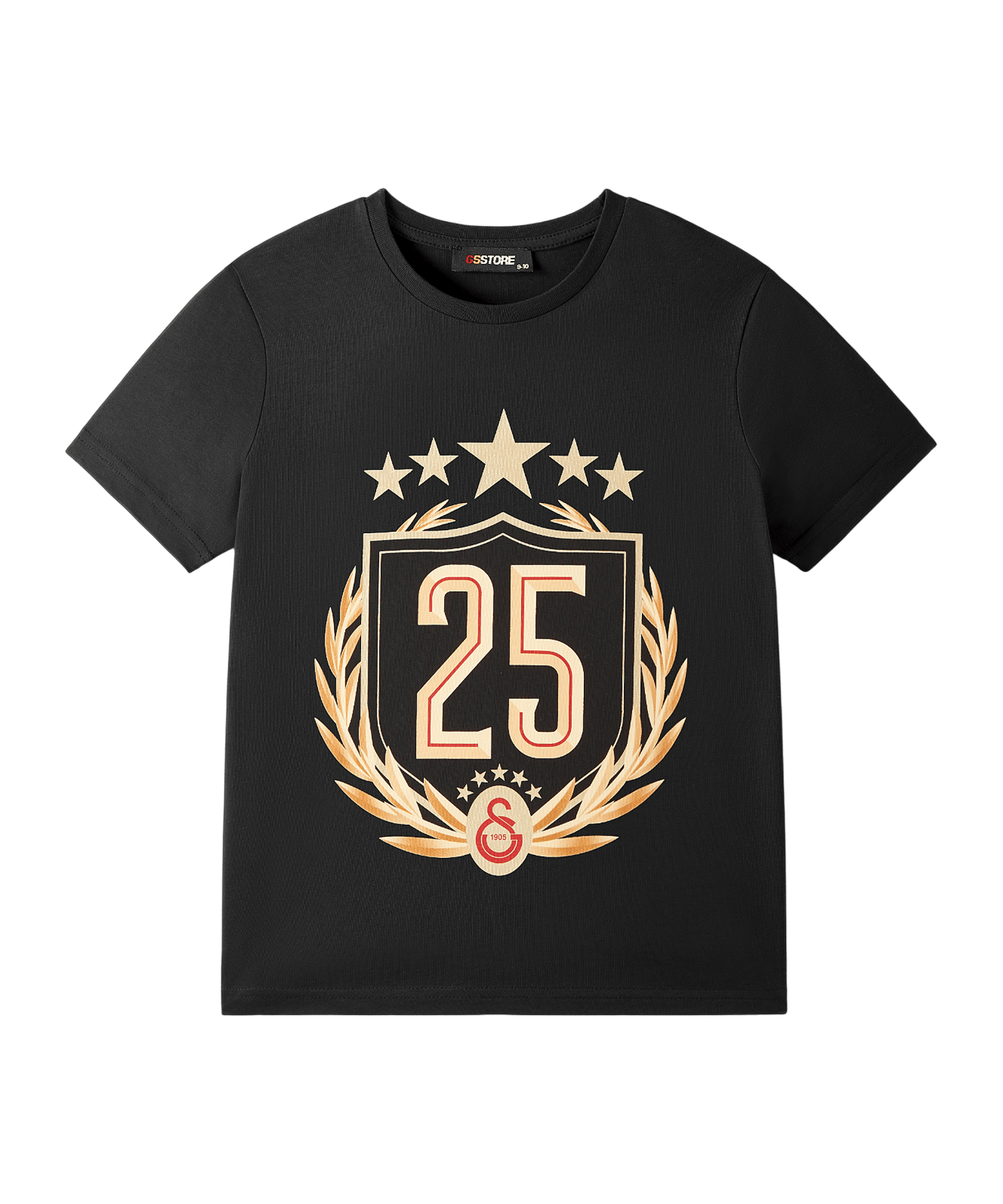 Galatasaray Istanbul Galatasaray Istanbul 25 Championship T-Shirt Kids Schwarz - schwarz
