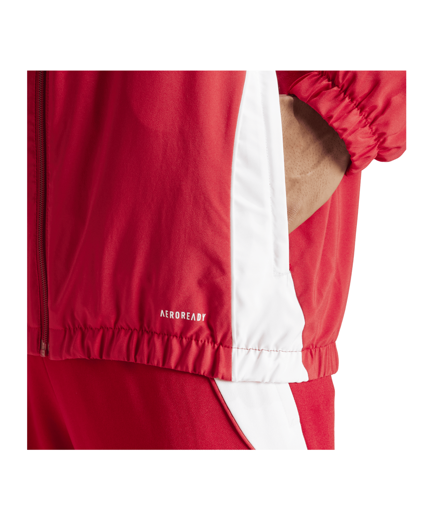 adidas Tiro 24 Windbreaker Rot Weiss - rot