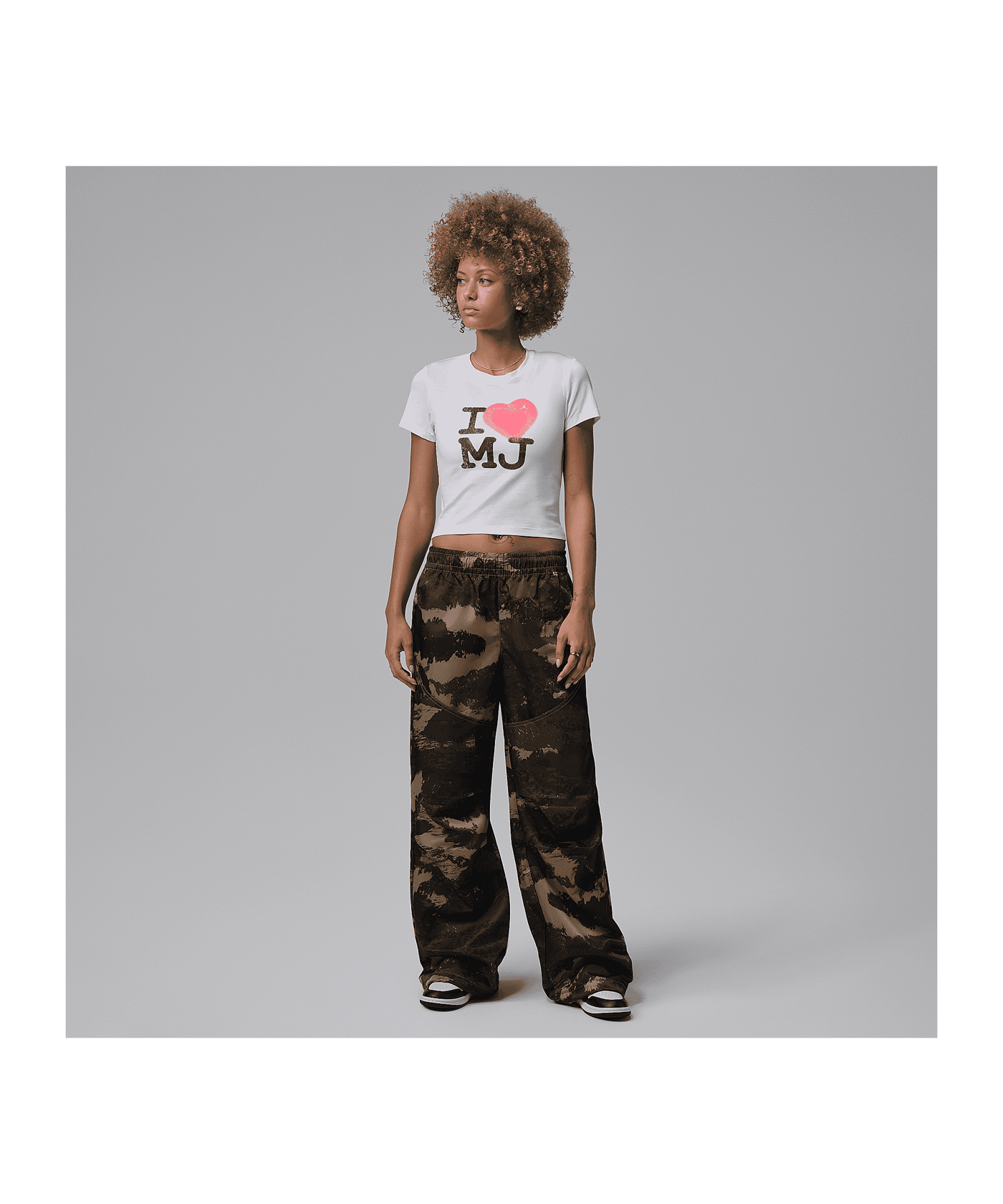 Jordan FLT SS TMID GFX MJ T-Shirt Damen Weiß F100 - weiss