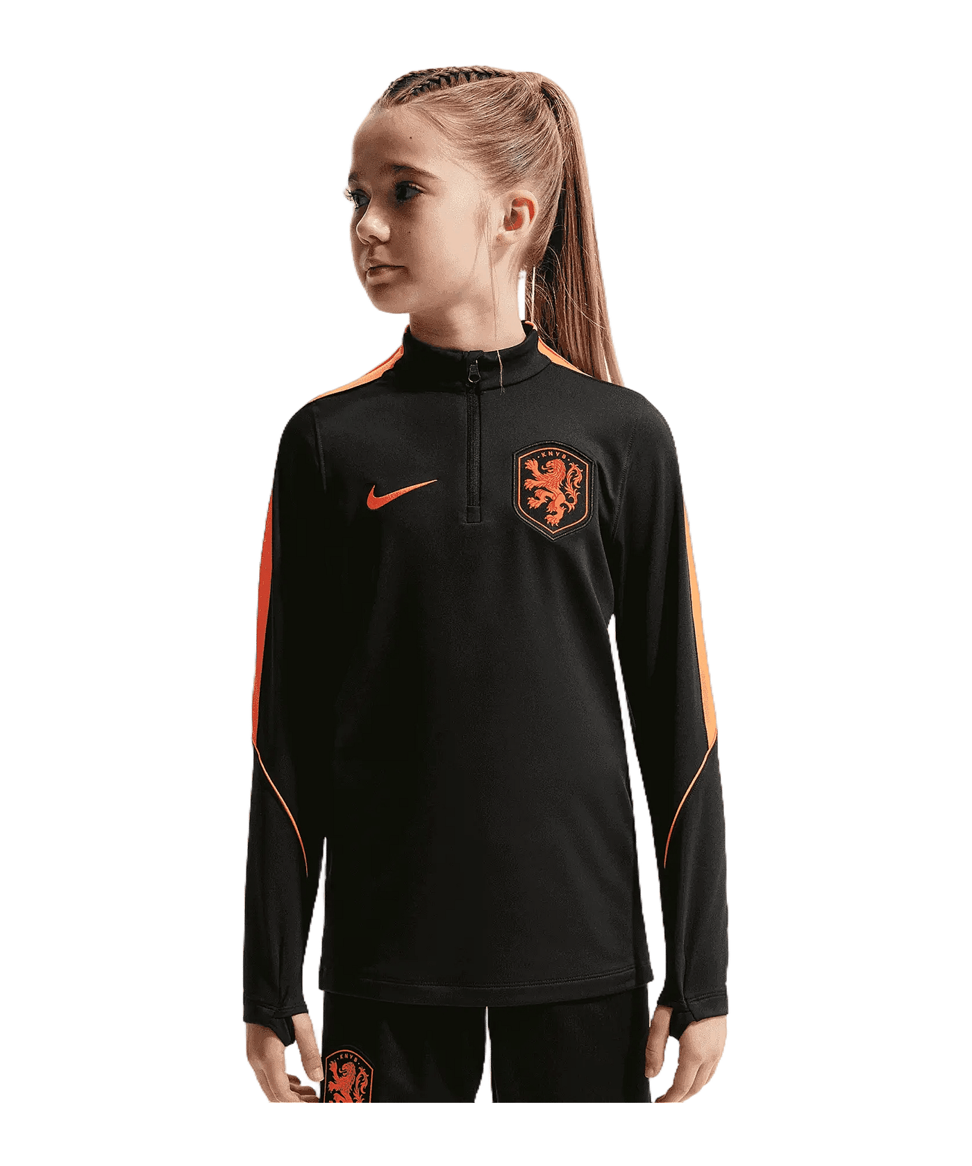 Nike KNVB Niederlande Strike Drilltop Kids Schwarz F010 - schwarz