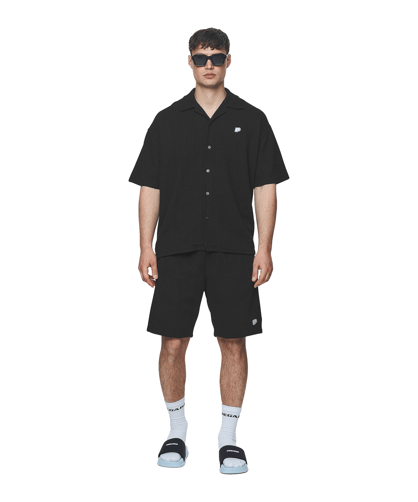 Pegador Libco Structured Knit Hemd Schwarz - schwarz