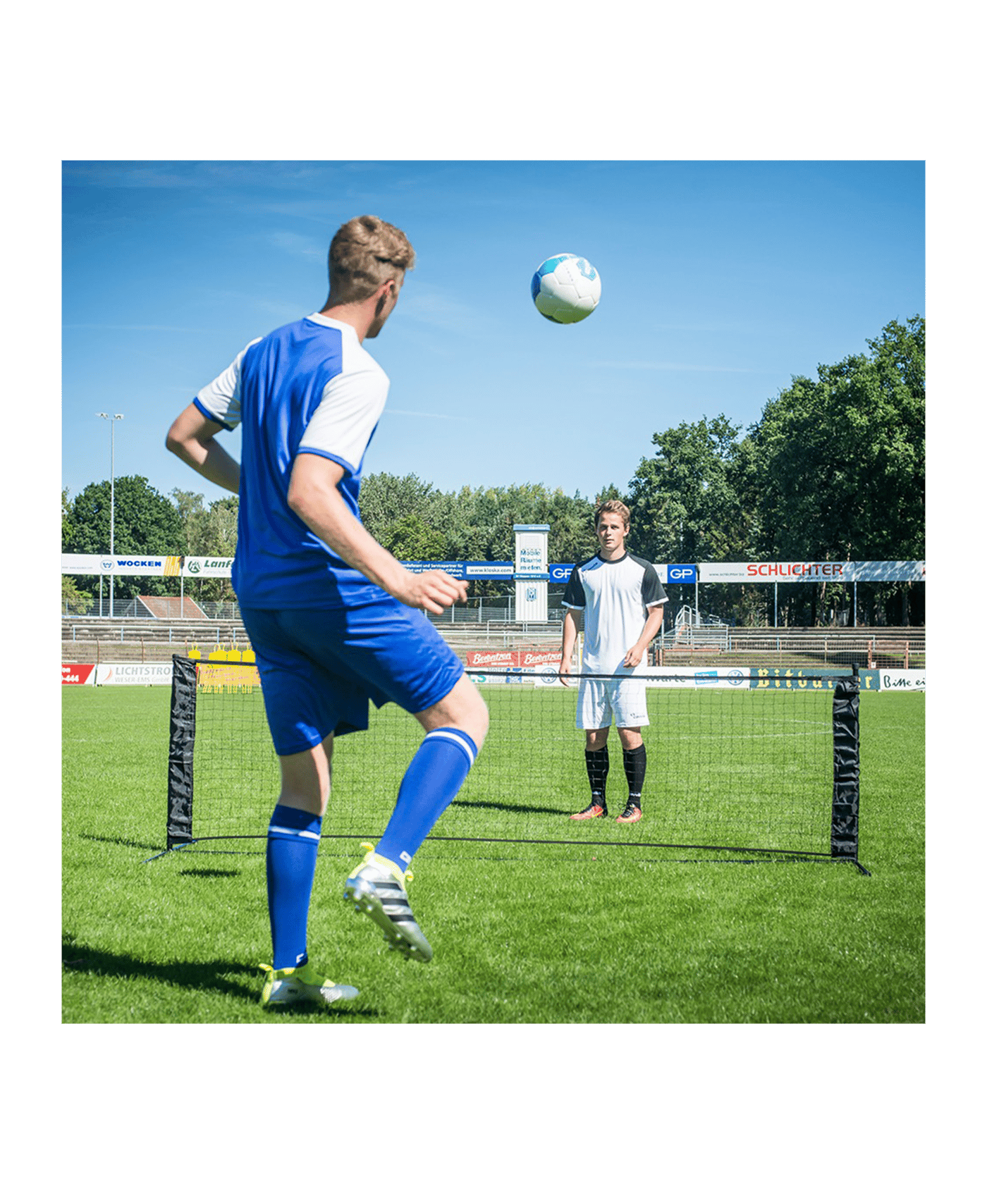 Cawila Soccer-Tennis Set 6m Schwarz - schwarz