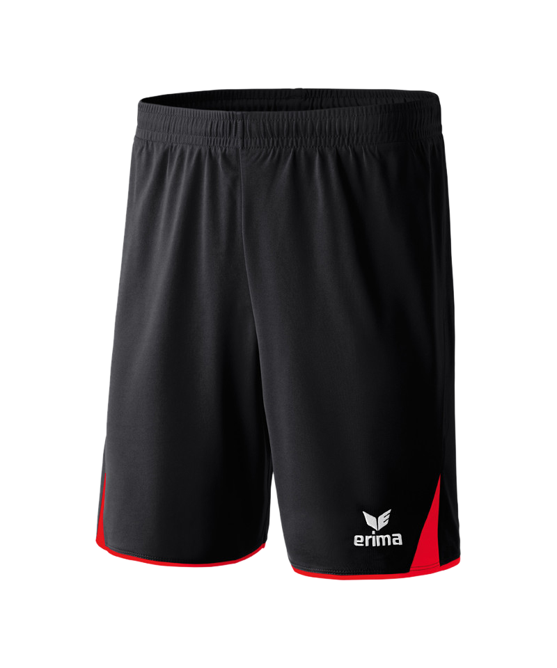 Erima 5-Cubes Short Kids Schwarz Rot - schwarz
