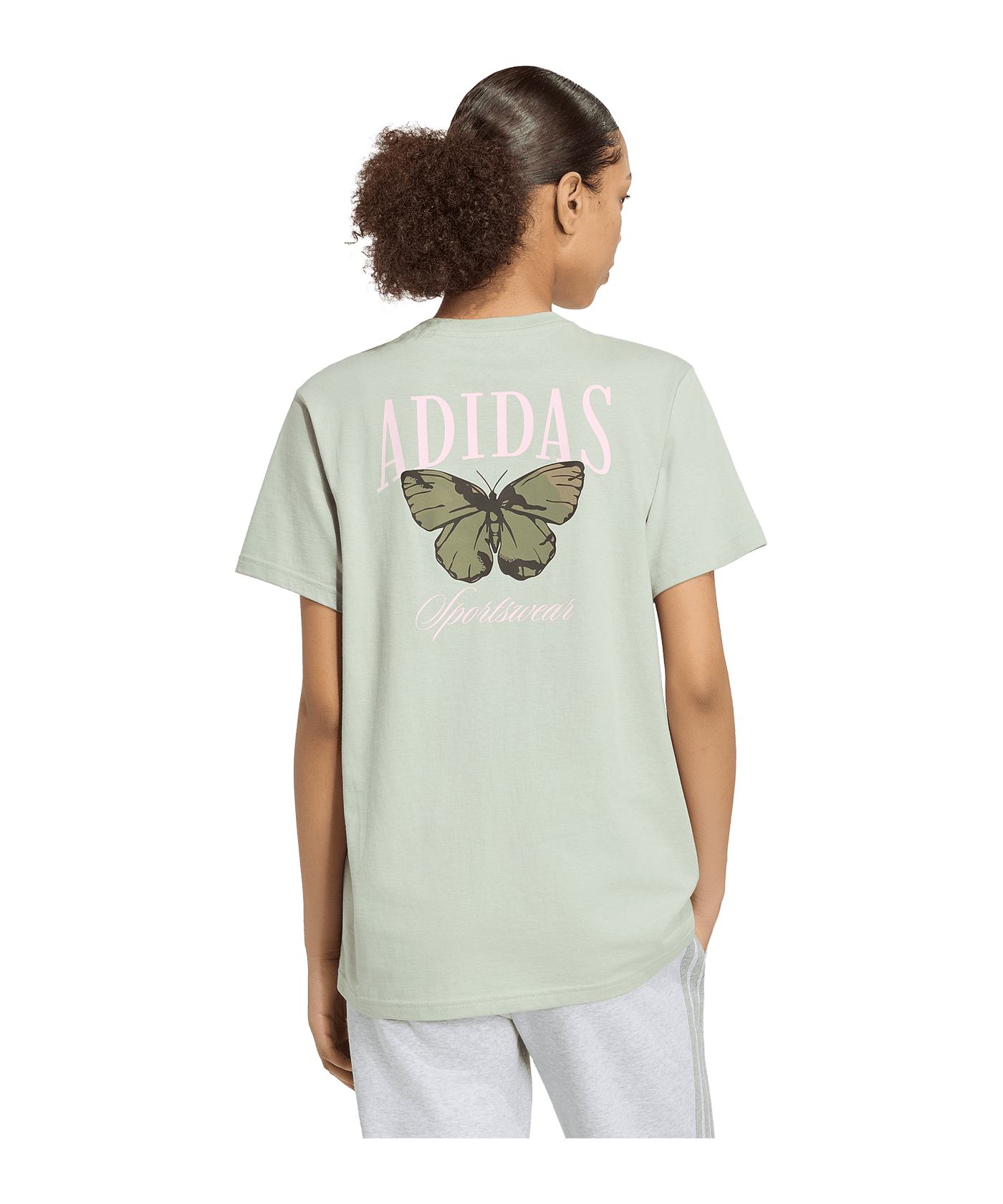 adidas Camo Loose Graphic T-Shirt Damen Grün - gruen