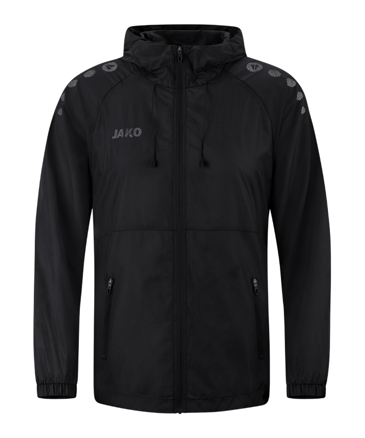 JAKO Flow Lightweight Jacke Kids Schwarz F800 - schwarz