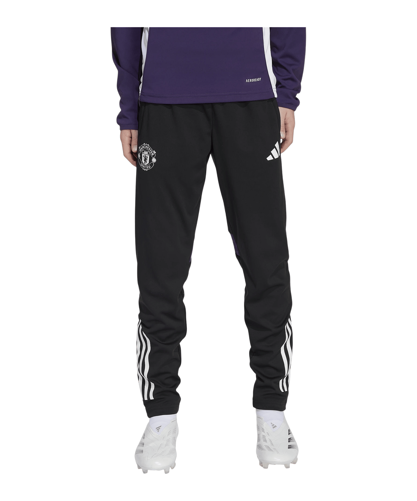 adidas Manchester United Trainingshose Kids Schwarz - schwarz