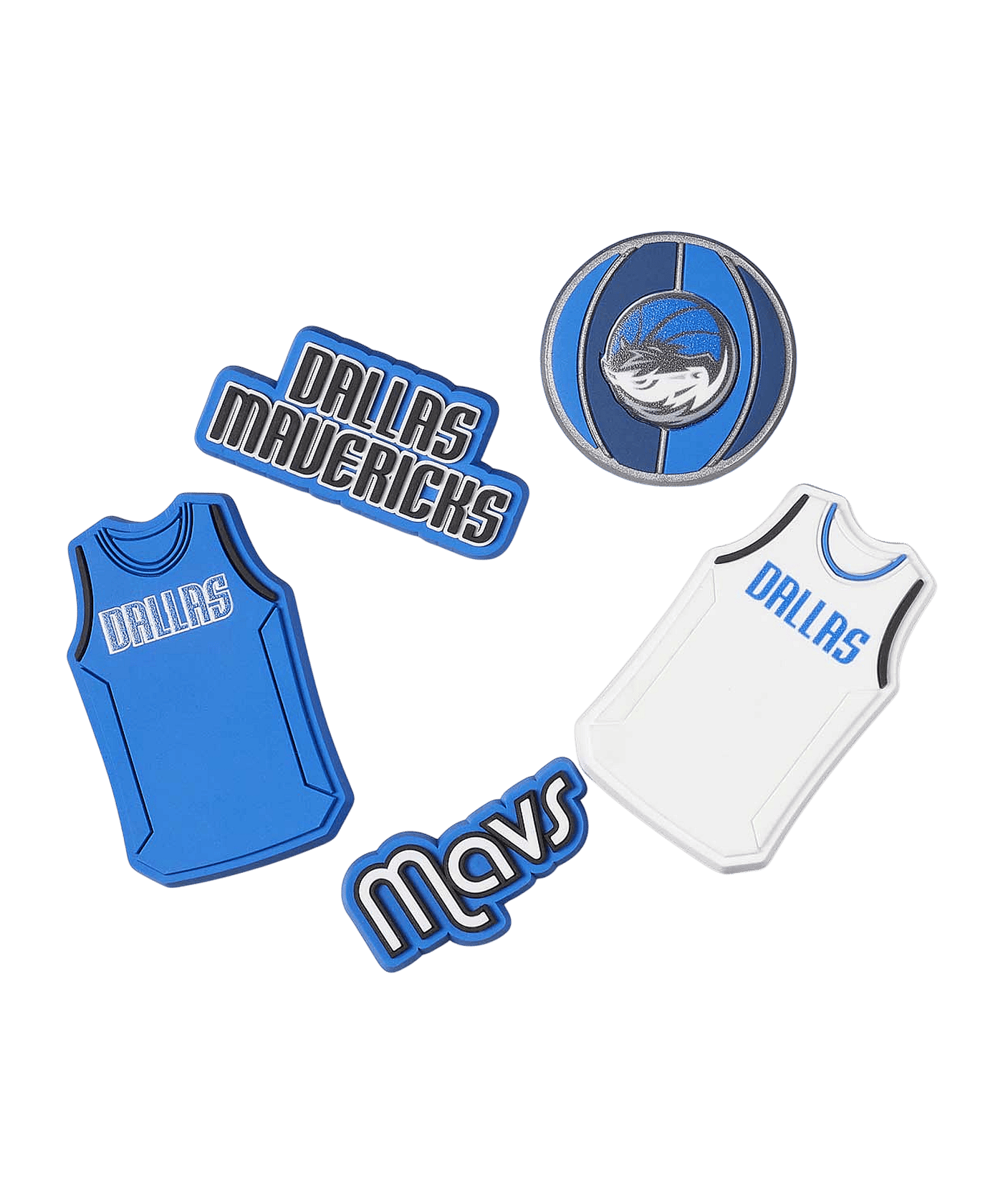 Crocs Nba Dallas Mavericks Jibbitz 5Er Pack Pin - blau