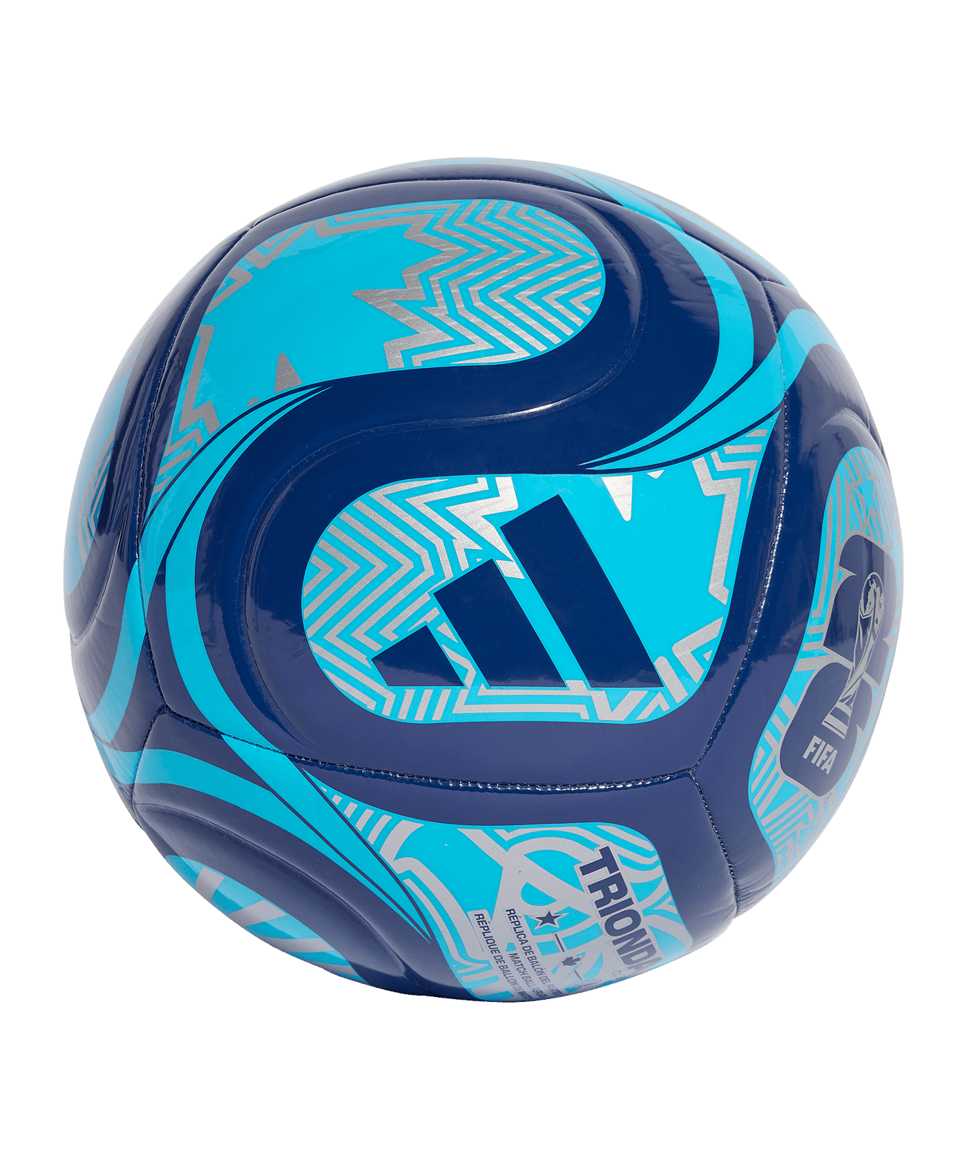 adidas World Cup 26 Trionda Club Trainingsball Blau - blau