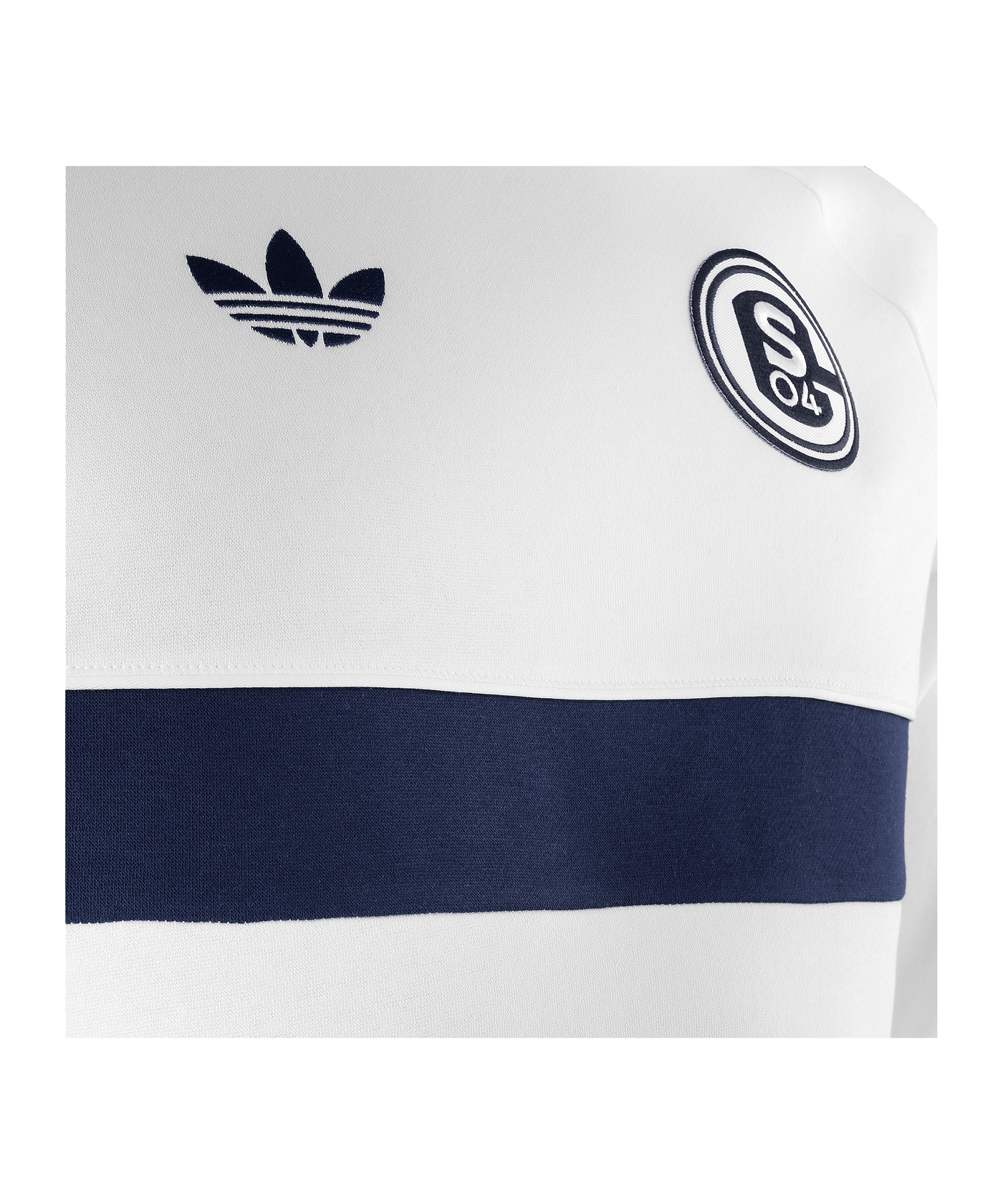 adidas Originals FC Schalke 04 Kapuzenjacke Weiß - weiss