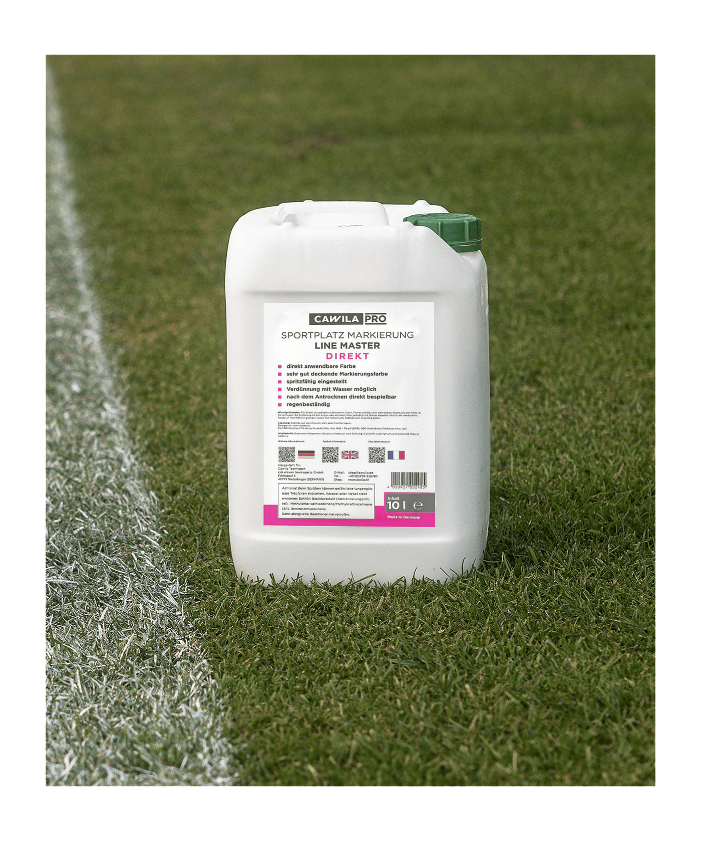 Cawila LINE MASTER Rasenmarkierungsfarbe DIREKT | weiß | 10 Liter Trainingzubehör Weiß - weiss