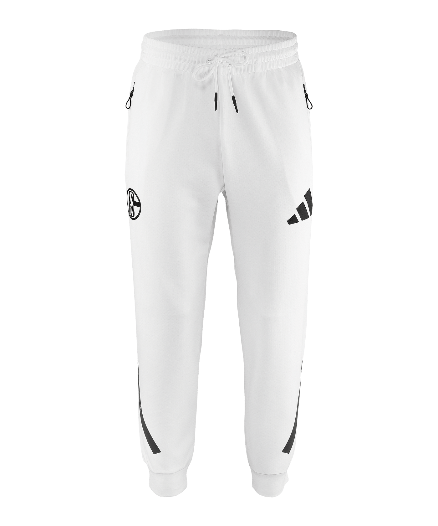 adidas FC Schalke 04 Z.N.E. Jogginghose Weiß - weiss