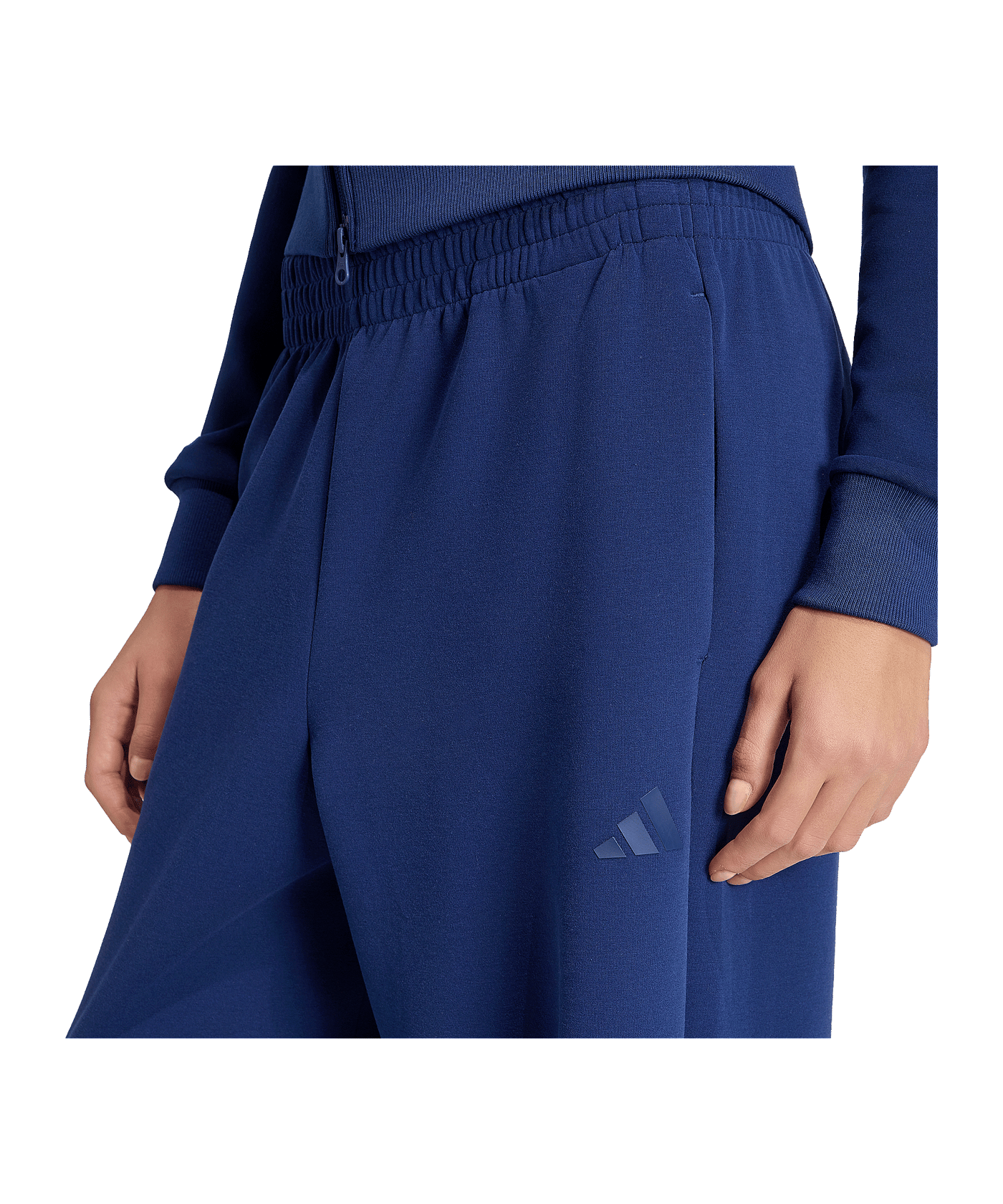 adidas Soft Lux Straight Leg Hose Damen Blau - blau