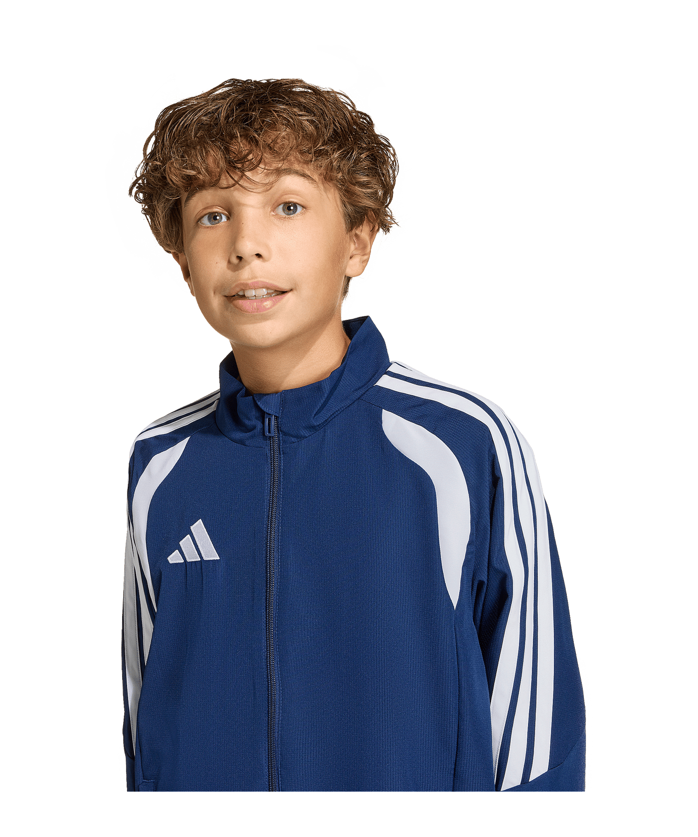 adidas Tiro 26 League Präsentationsjacke Kids Dunkelblau - weiss