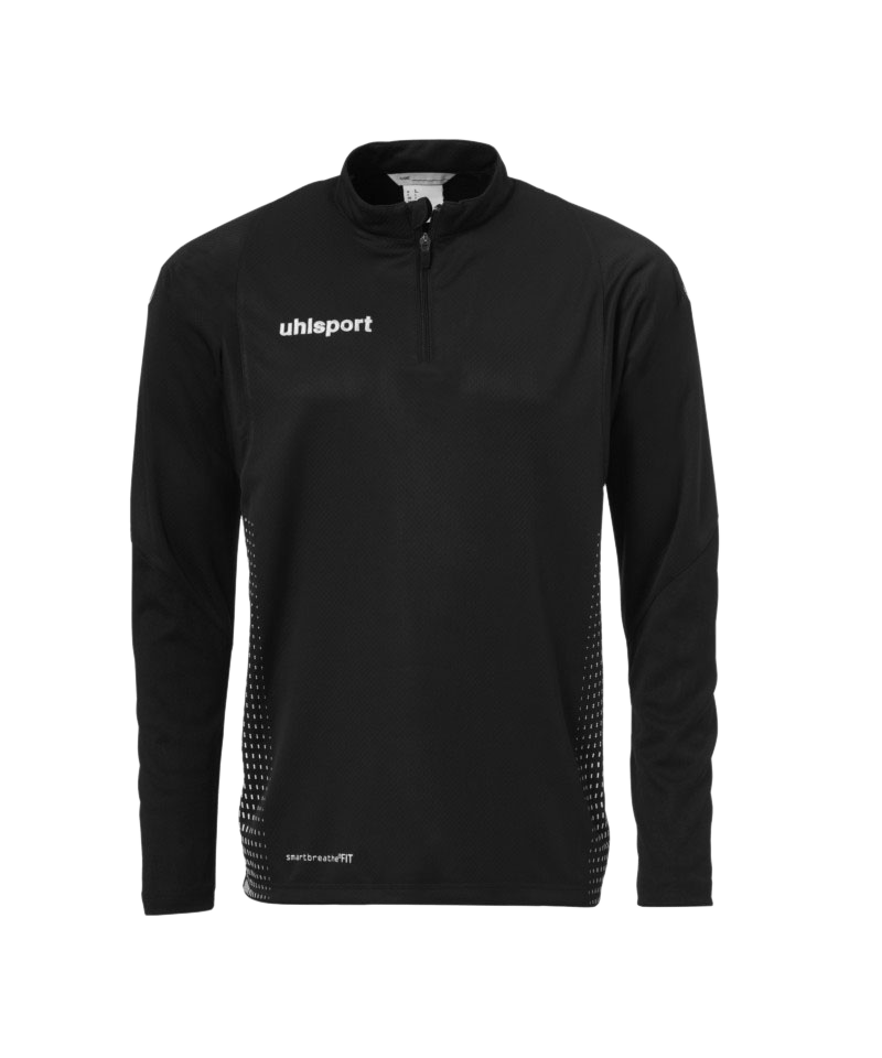 Uhlsport Score Ziptop Sweatshirt Schwarz Weiss F01 - schwarz