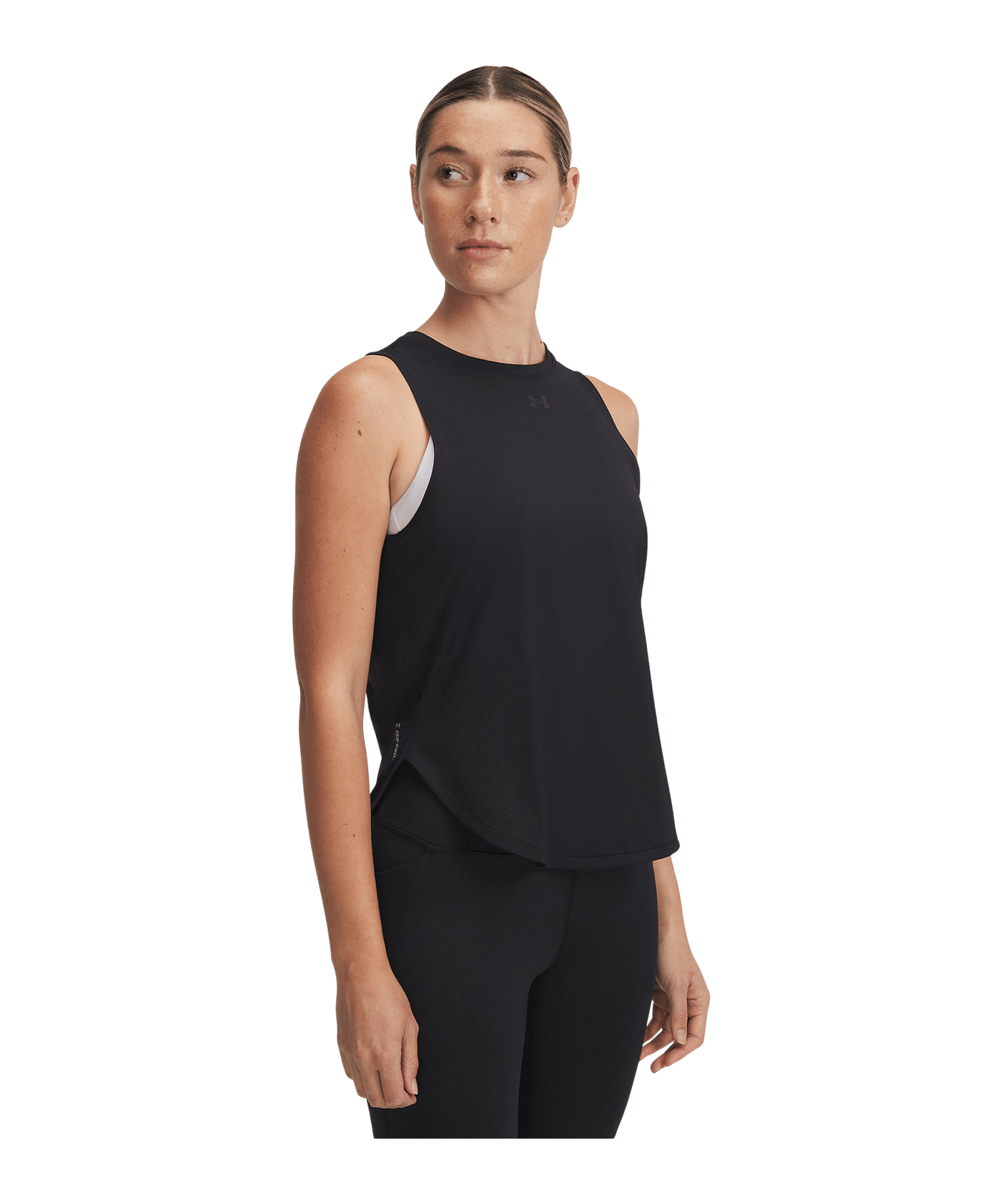 Under Armour Launch Elite Tanktop Damen Schwarz F001 - schwarz