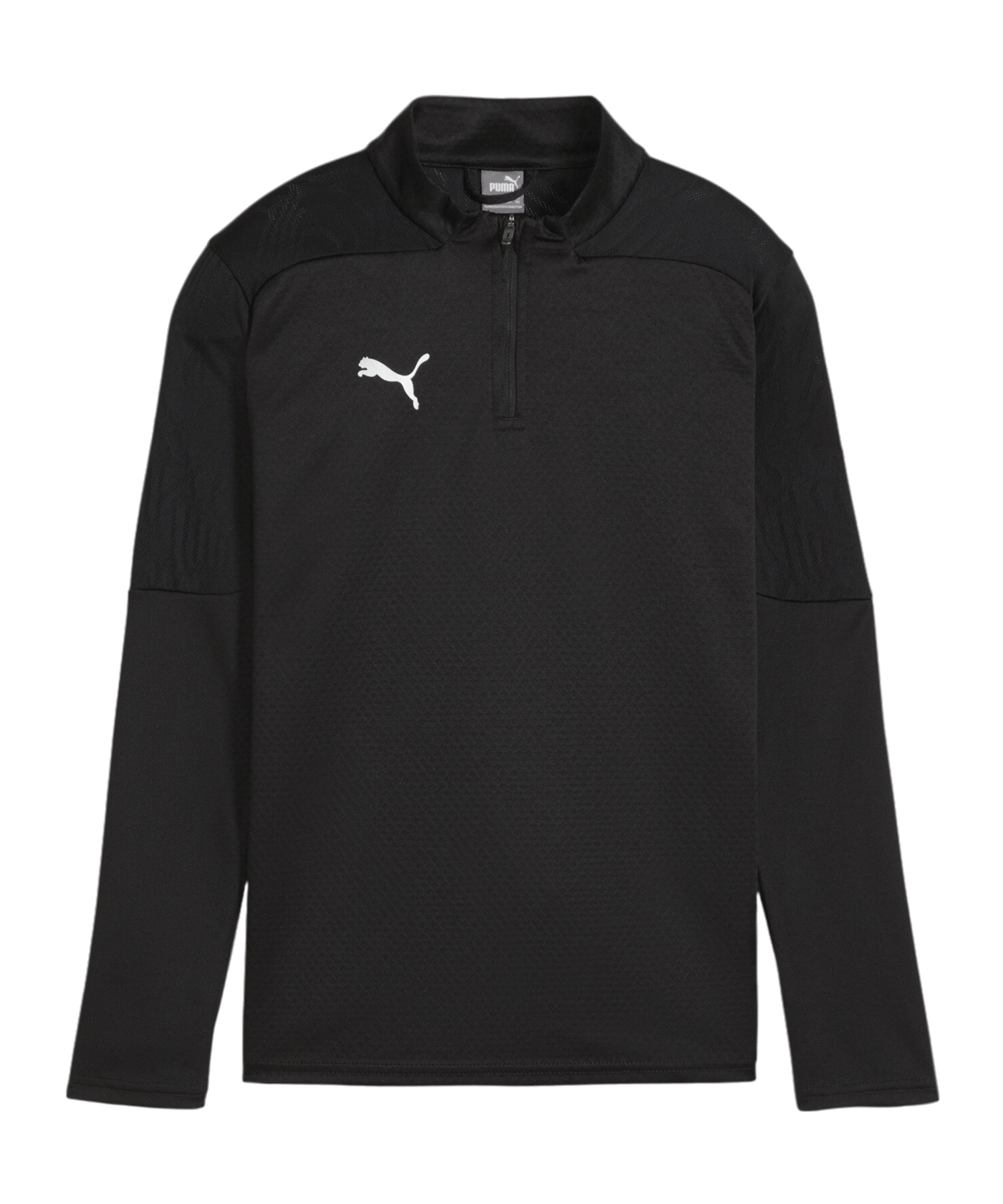 PUMA teamFINAL Training 1/4 Zip Sweatshirt Kids  Schwarz F03 - schwarz
