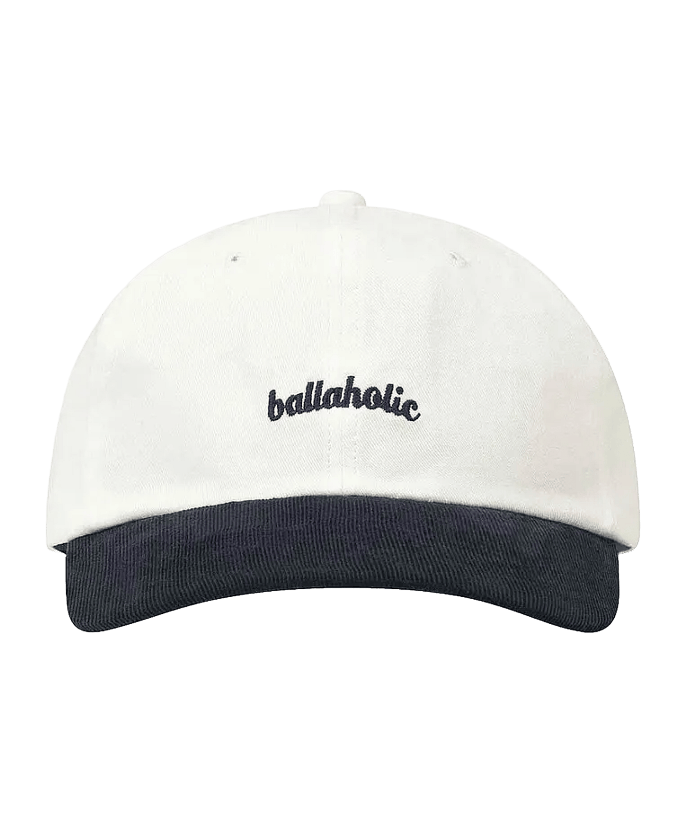 Ballaholic Corduroy Brim Logo 6 Panel Cap Beige - beige