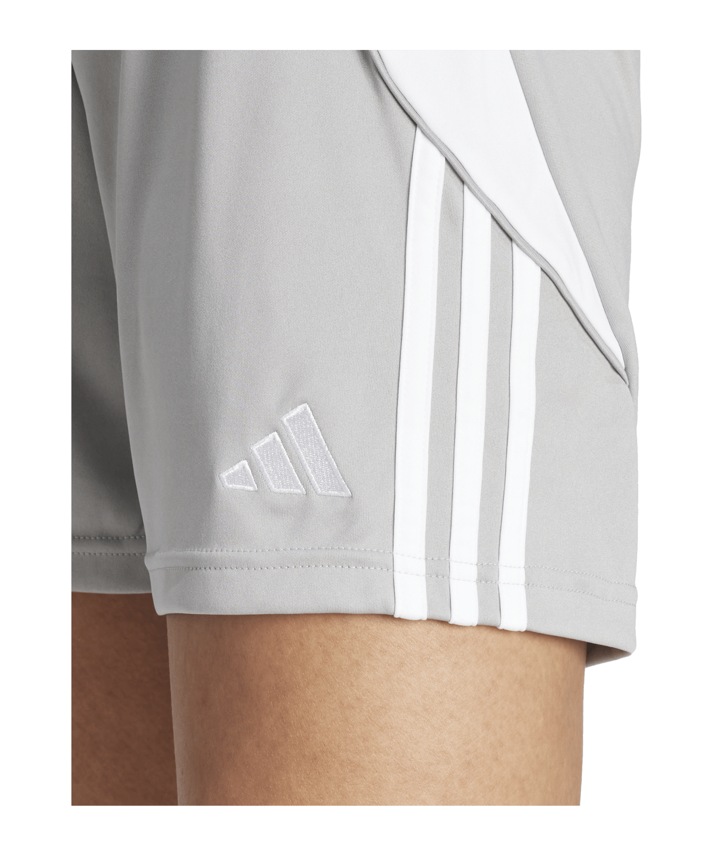 adidas Tiro 24 Short Damen Grau Weiss - grau