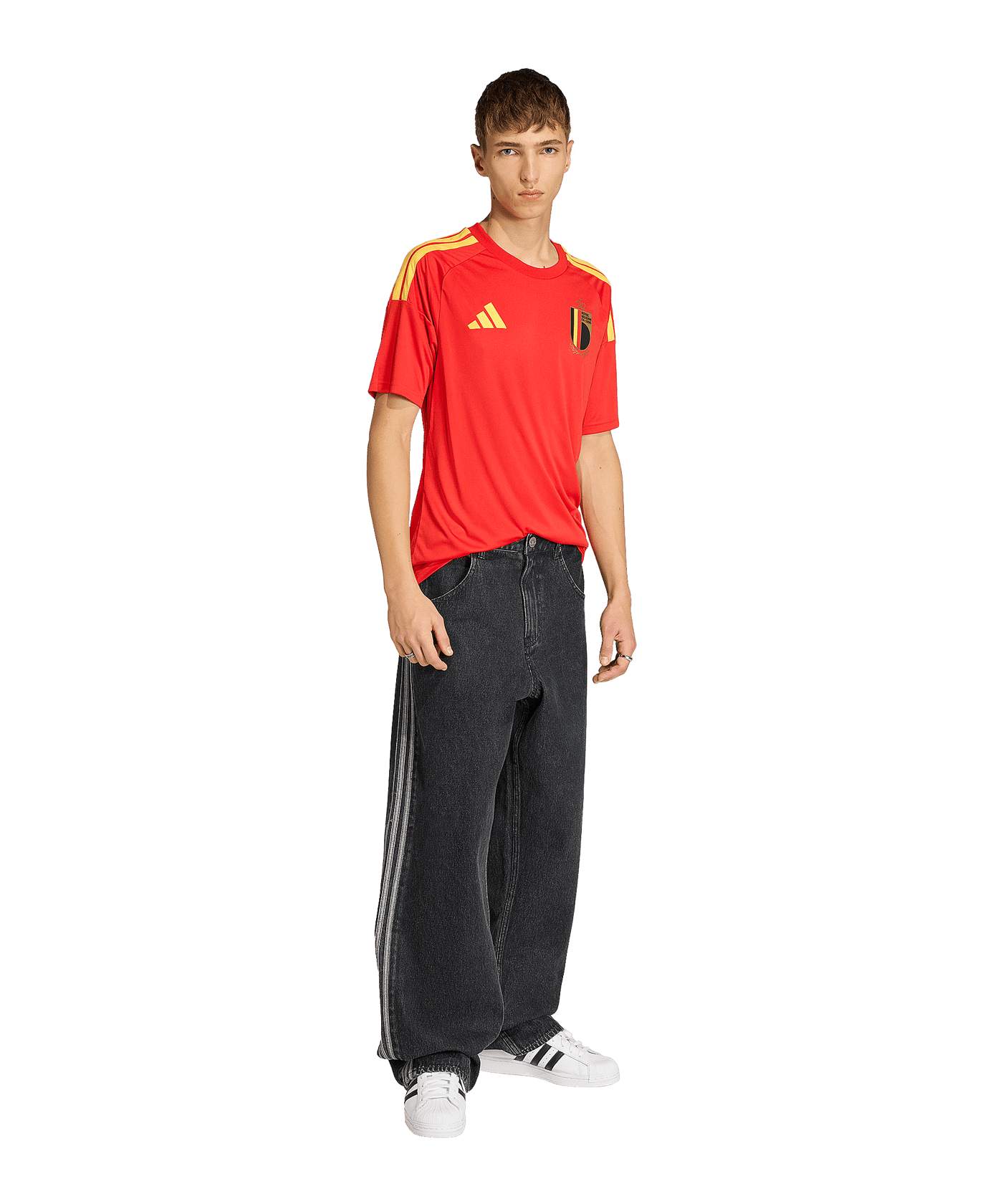 adidas KBVB Belgien Fan Trikot Home WM 2026 Rot - rot