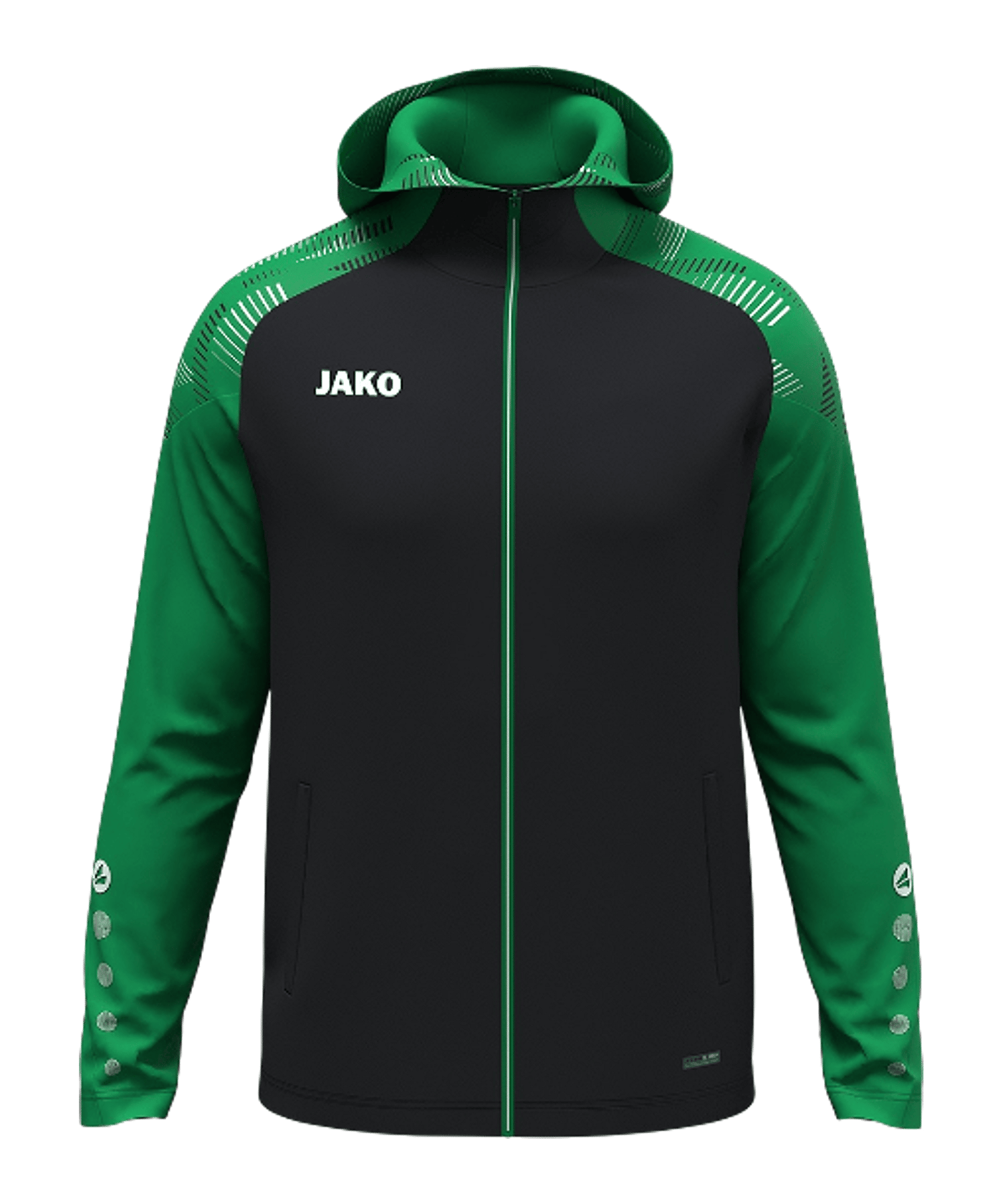 JAKO Sonic Kapuzenjacke Schwarz F827 - schwarz