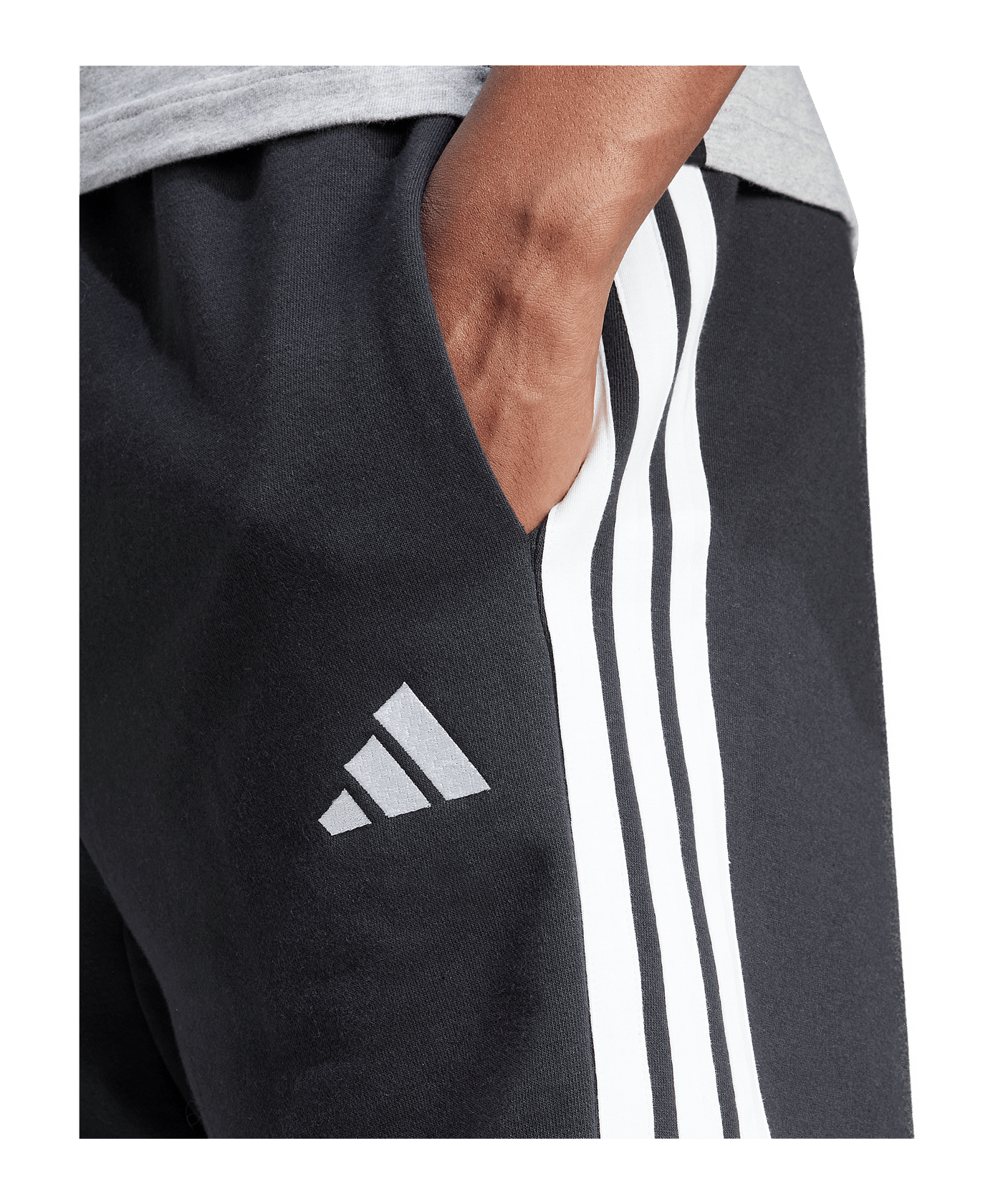 adidas Essential 3 Stripes Short Schwarz - schwarz
