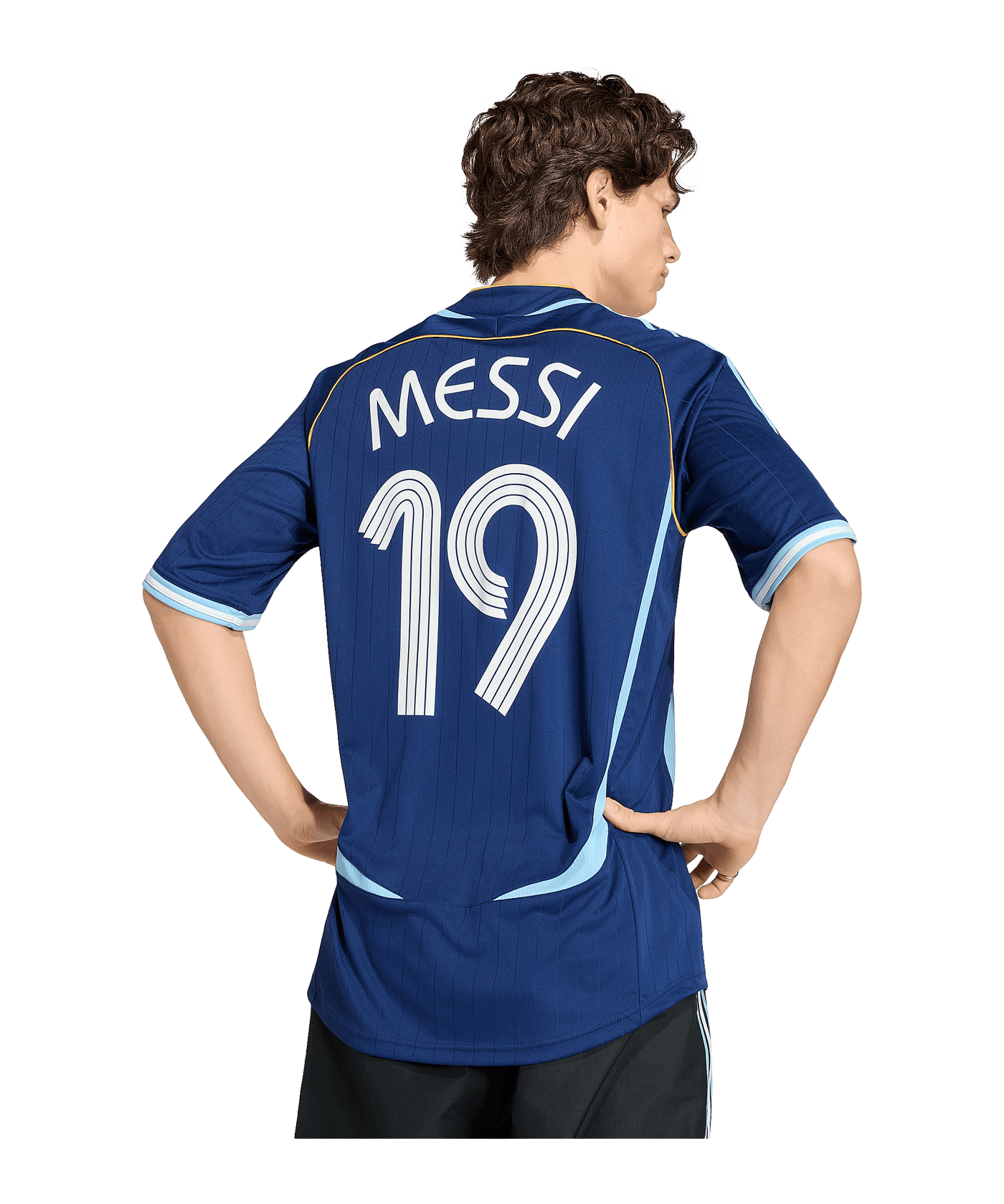 adidas AFA Argentinien Messi Trikot Away 2006 Blau - blau