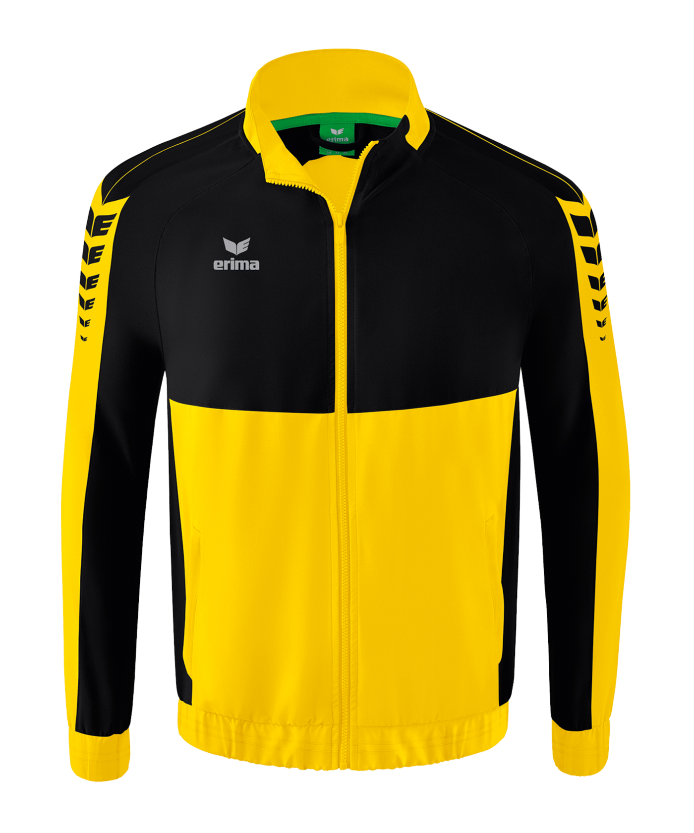 Erima SIX WINGS Präsentationsjacke Gelb Schwarz - gelb