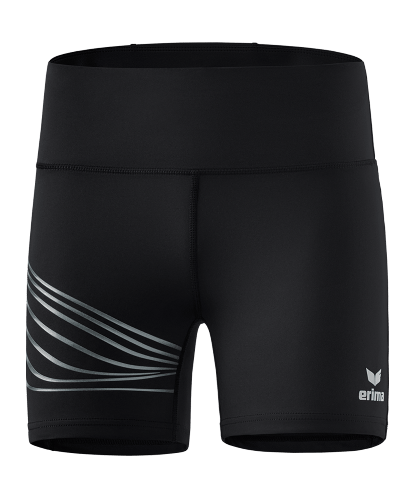 Erima Racing Short Leggings Damen Schwarz - schwarz