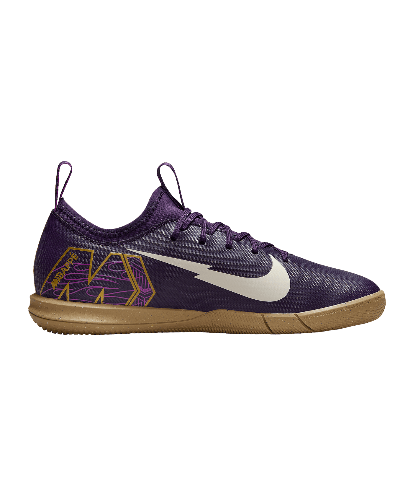Nike Jr Air Zoom Mercurial Vapor XVI Academy IN Kylian Mbappe Signature Kids Lila F500 - lila
