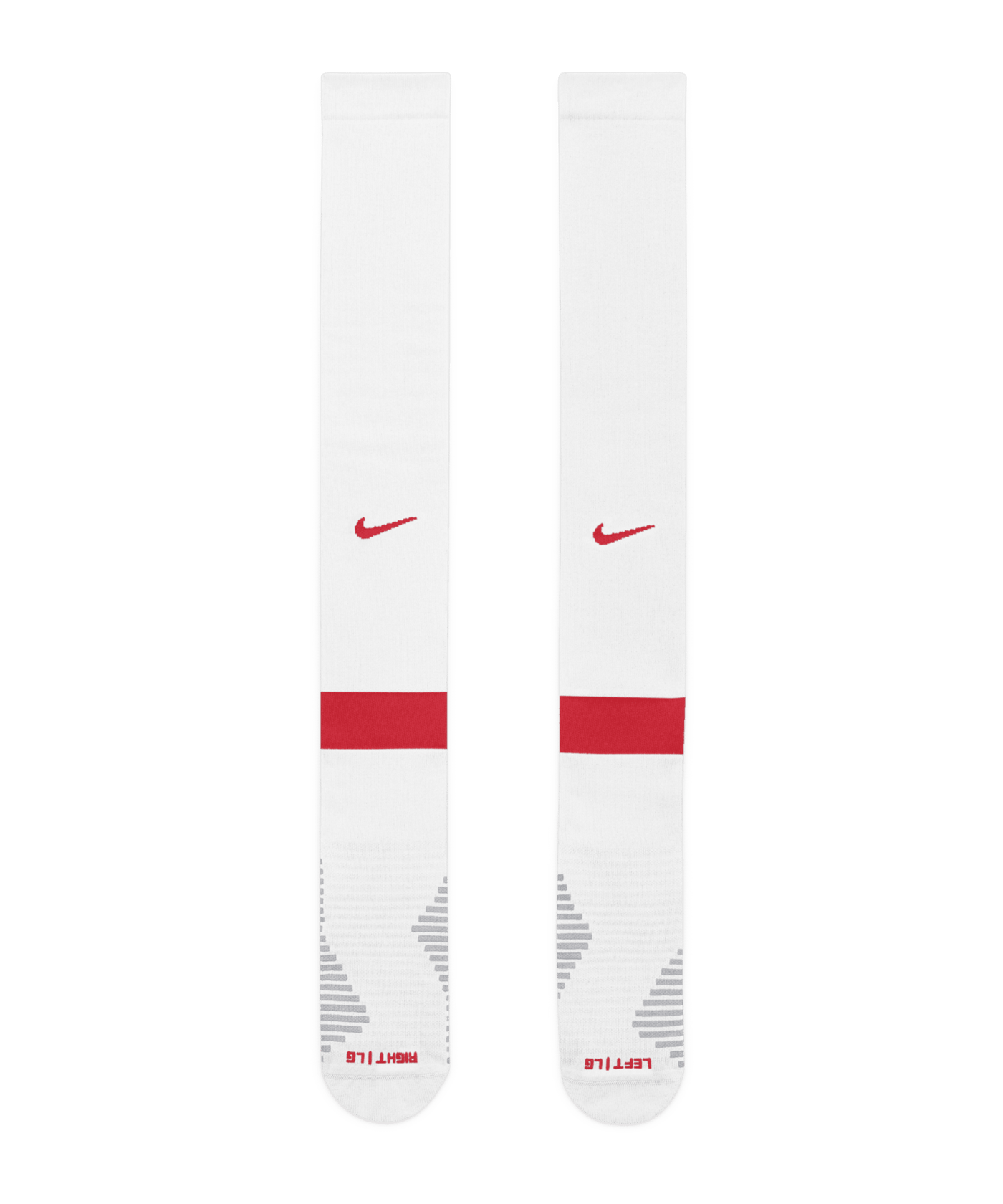 Nike Strike KH Stutzen Weiss Rot F103 - weiss