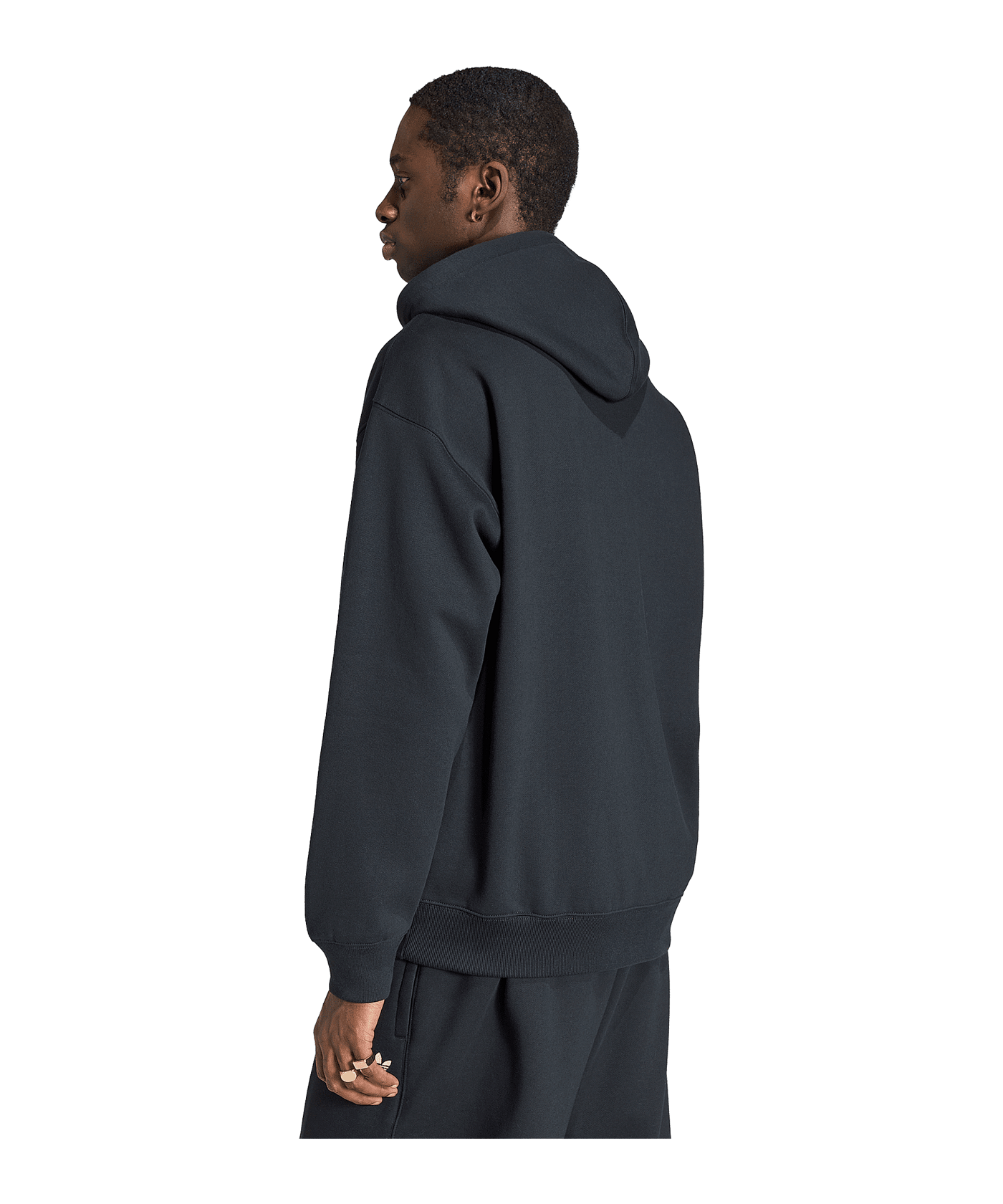 adidas Originals Trefoil Essentials Loose Kapuzenjacke Schwarz - schwarz