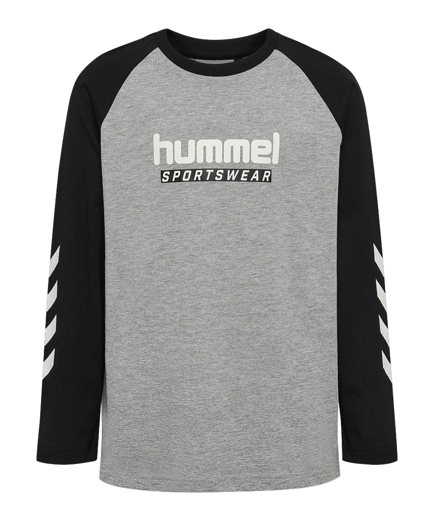 Hummel Logo L/S T-Shirt Kids Grau F2006 - grau