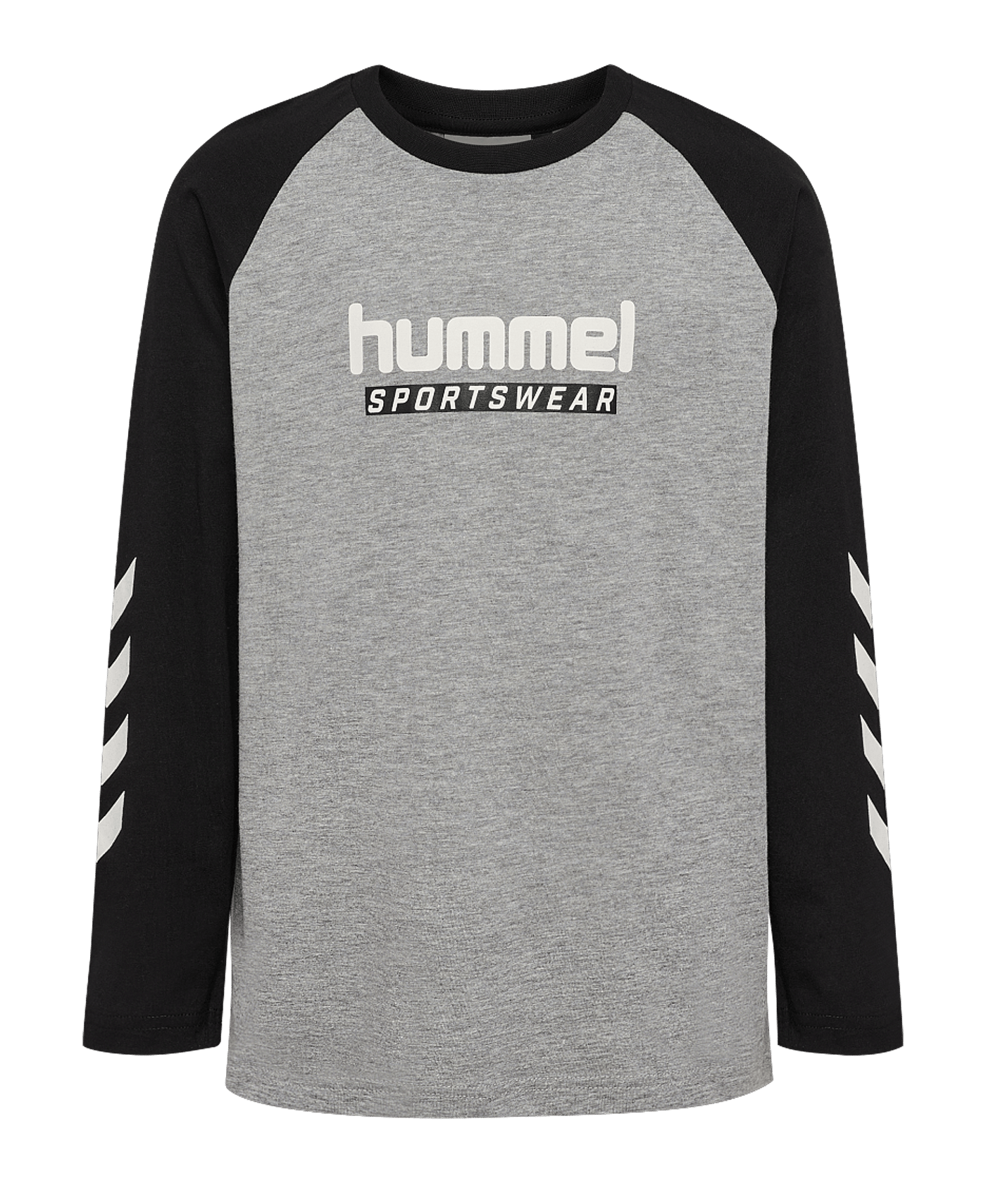 Hummel Logo L/S T-Shirt Kids Grau F2006 - grau