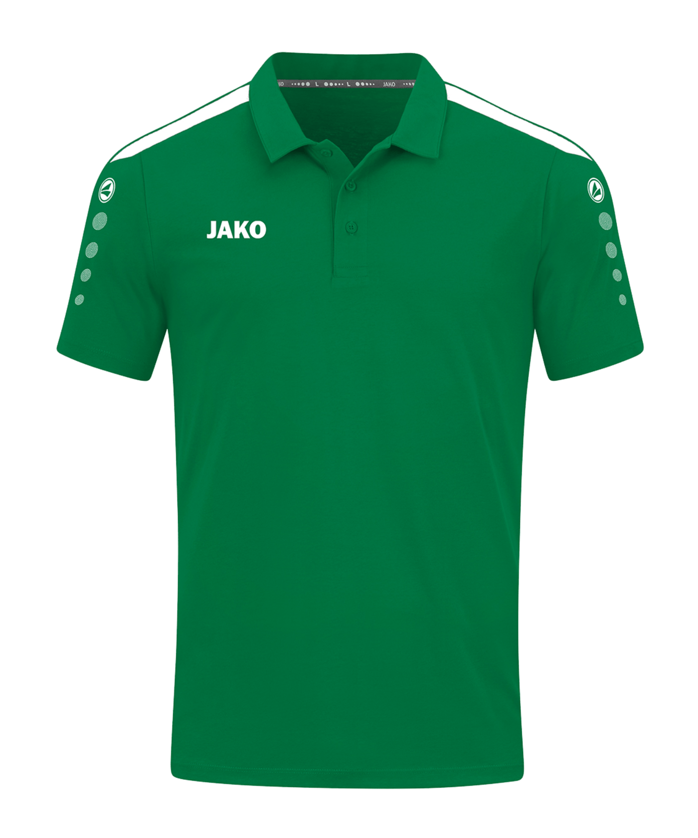JAKO Power Poloshirt Kids Grün Weiss F200 - gruen