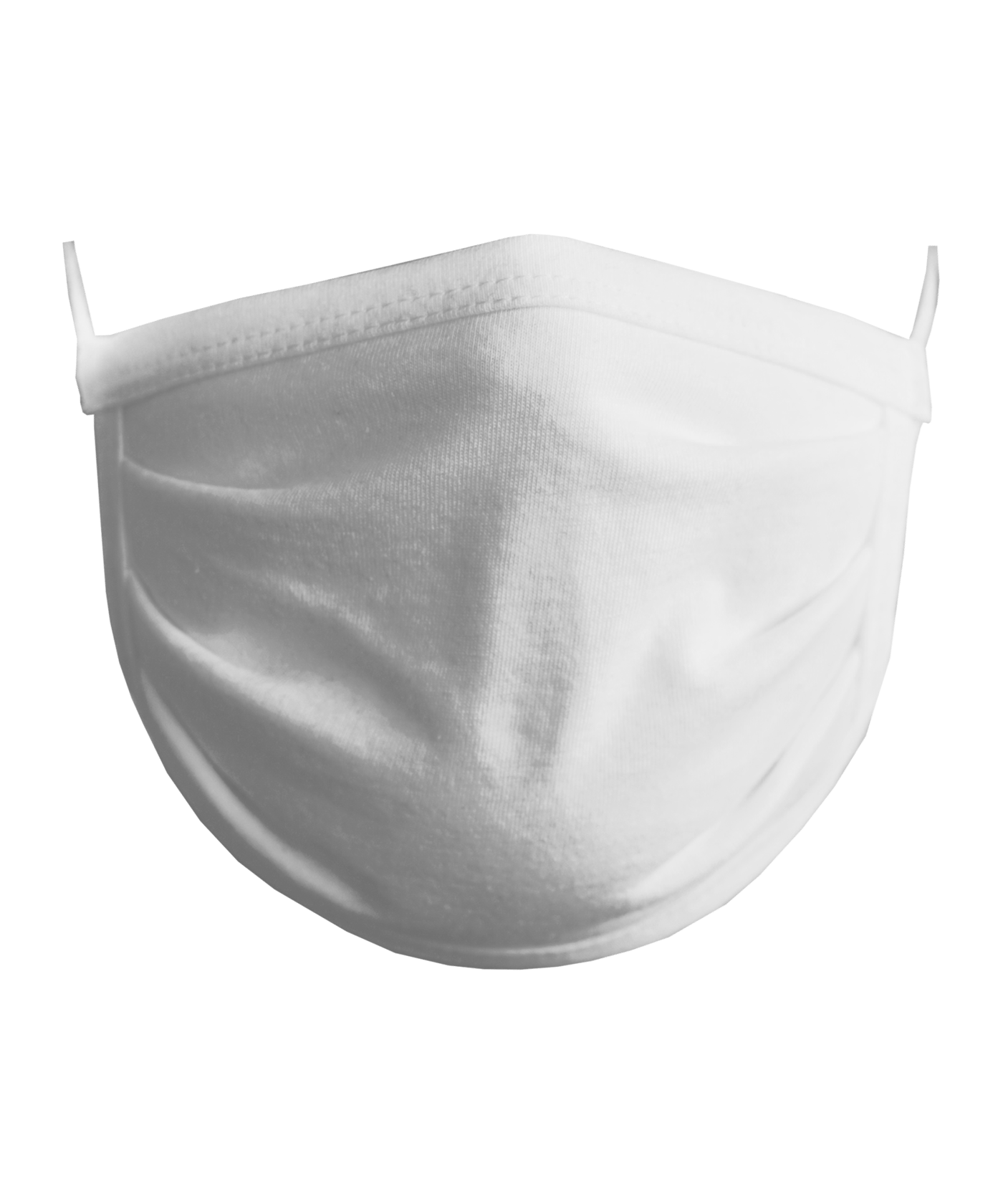 11teamsports Mundmaske blanko 100% Baumwolle White - weiss