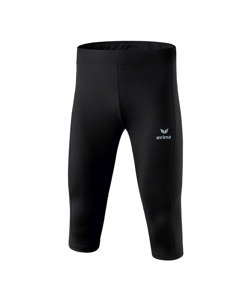 Erima Performance Laufhose 3/4 Schwarz - schwarz