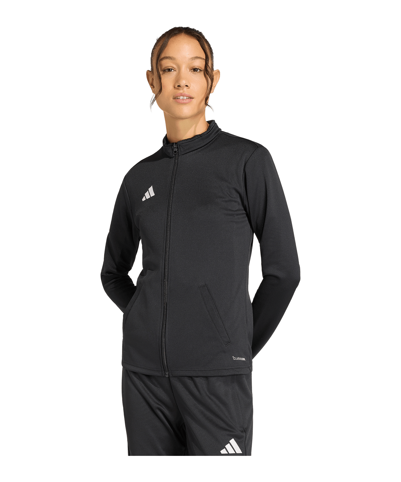 adidas Entrada 26 Trainingsjacke Damen Schwarz - schwarz