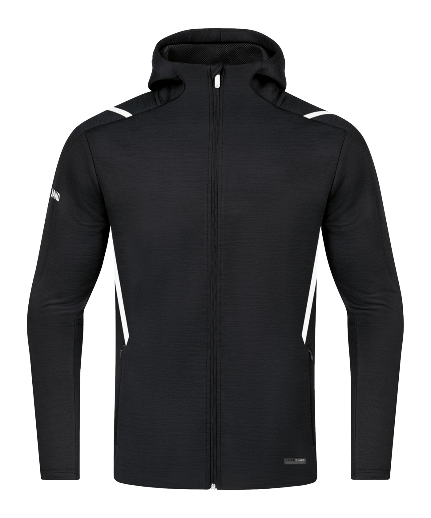 JAKO Challenge Freizeit Kapuzenjacke Kids F501 - schwarz