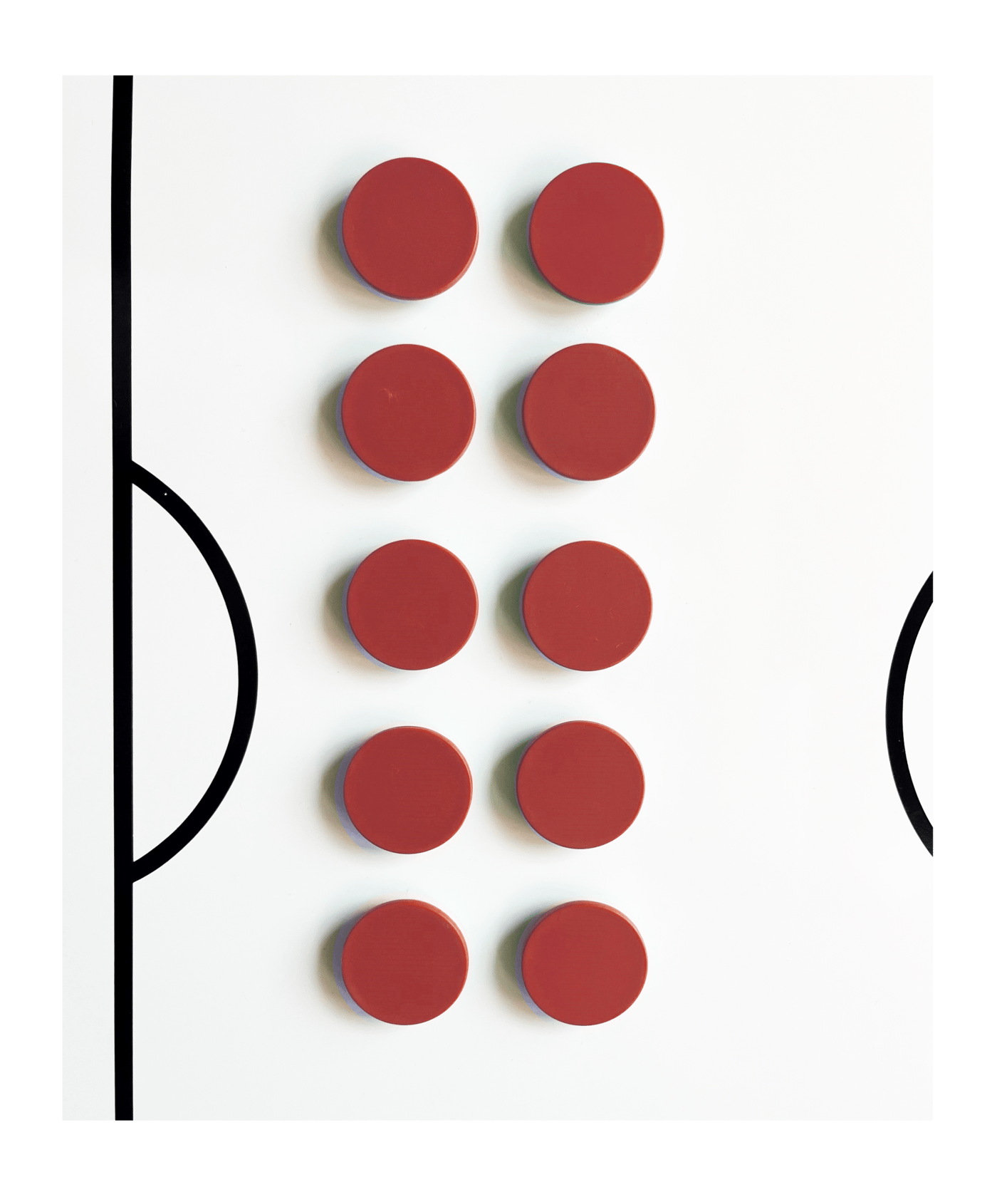 BFP TOP COACH Rundmagnet 10er Set 30mm Rot - rot