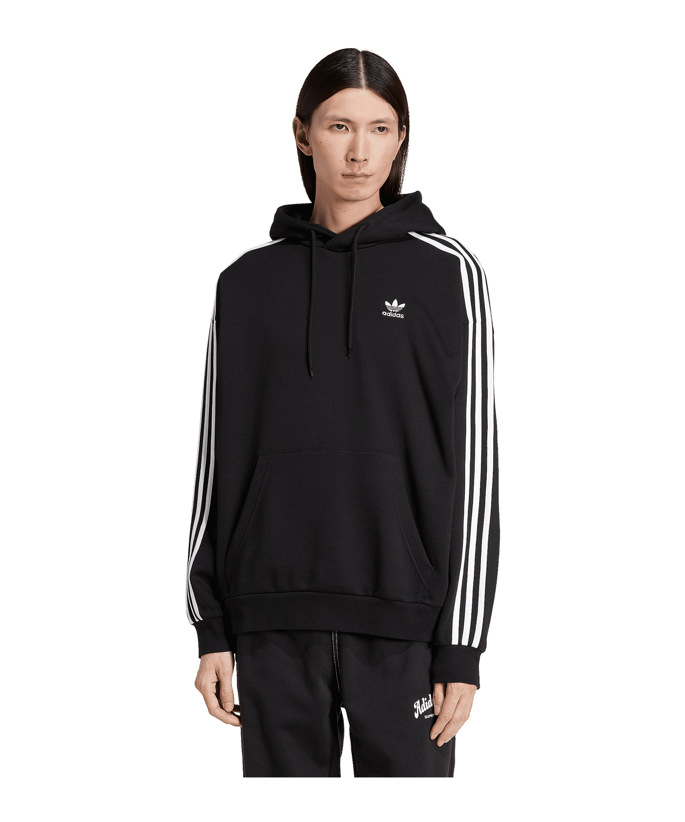 adidas Originals Adicolor Baggy Hoody Schwarz - schwarz
