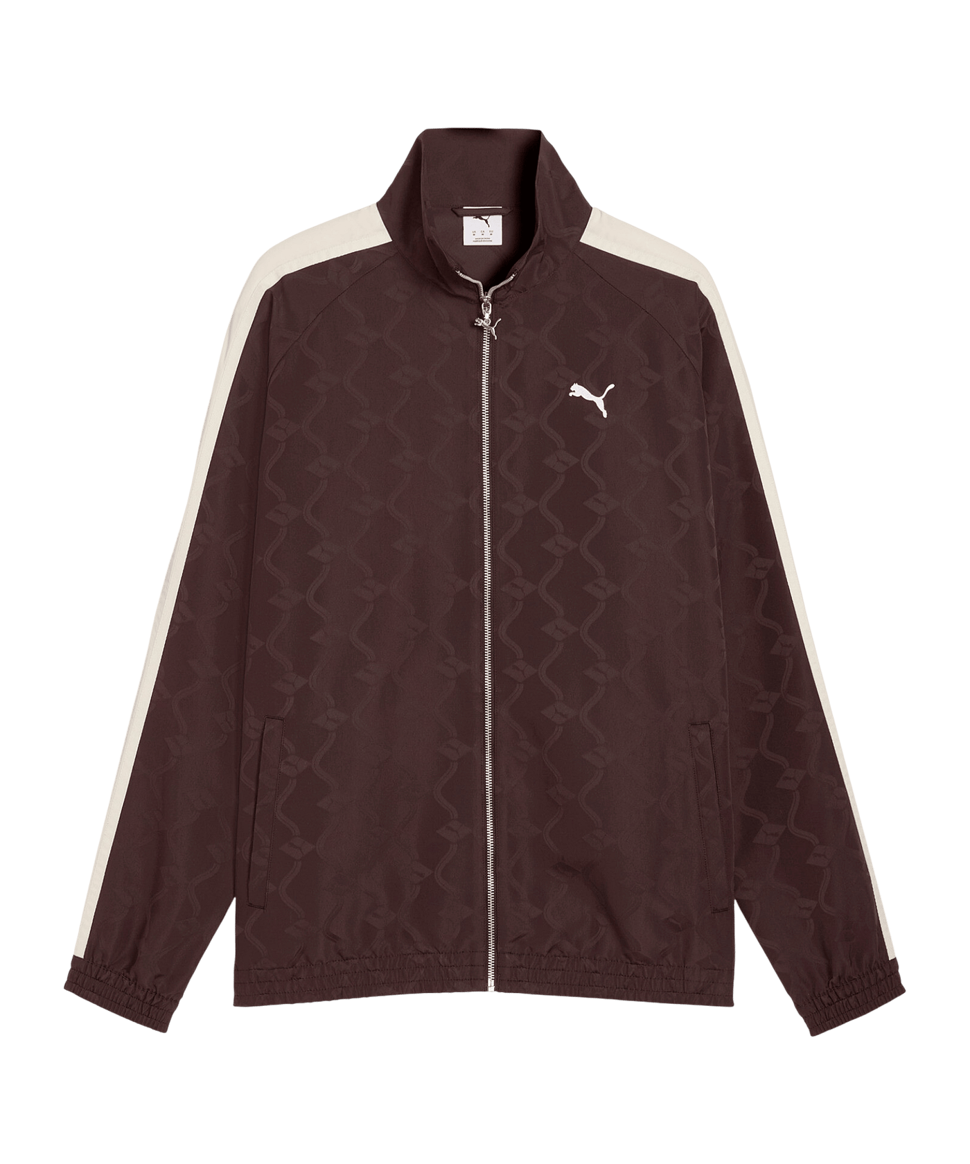 PUMA T7 Jacquarded Woven Relaxed Track Jacke Braun F31 - braun