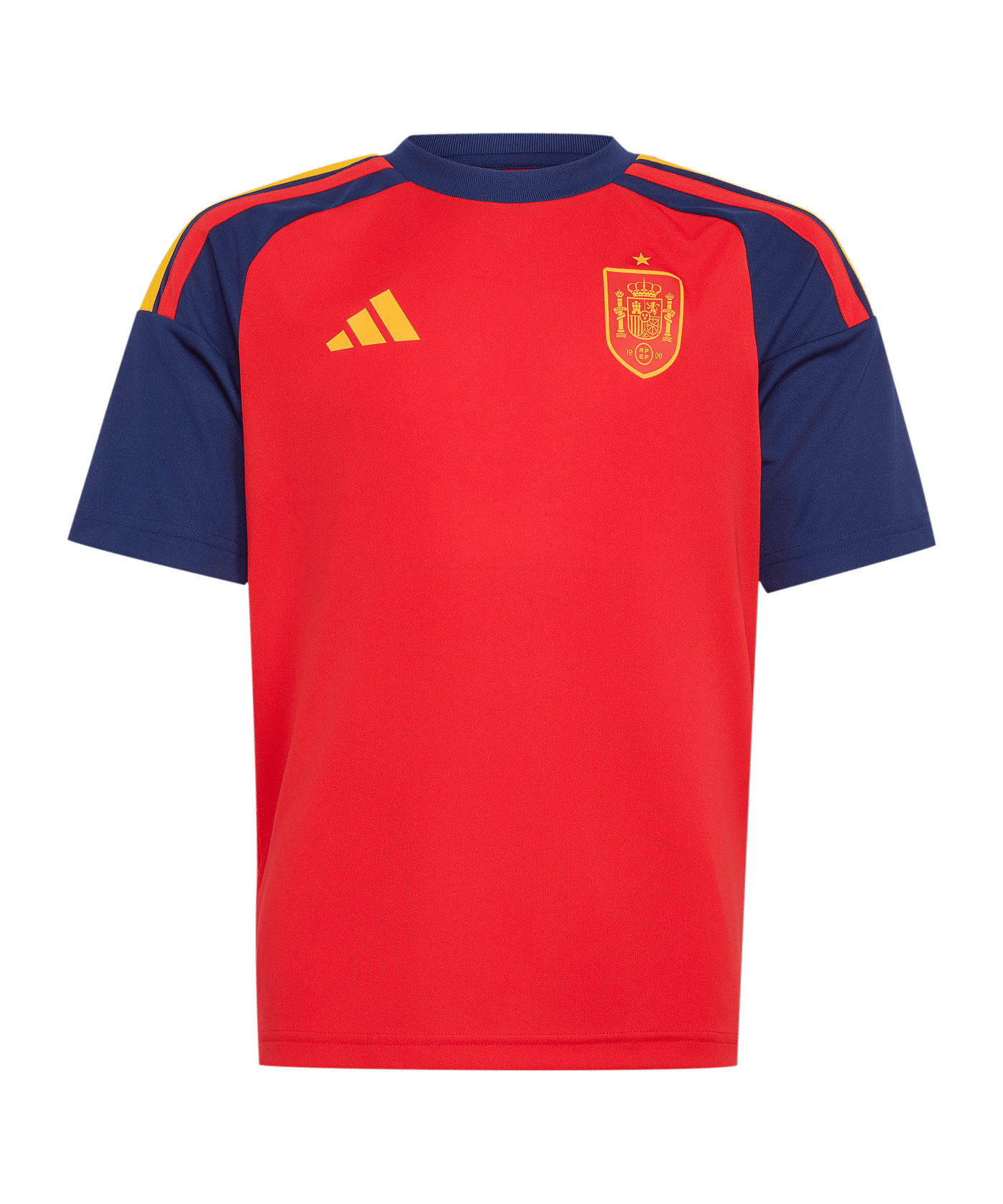 adidas FEF Spanien Fan Trikot Home WM 2026 Kids Rot - rot