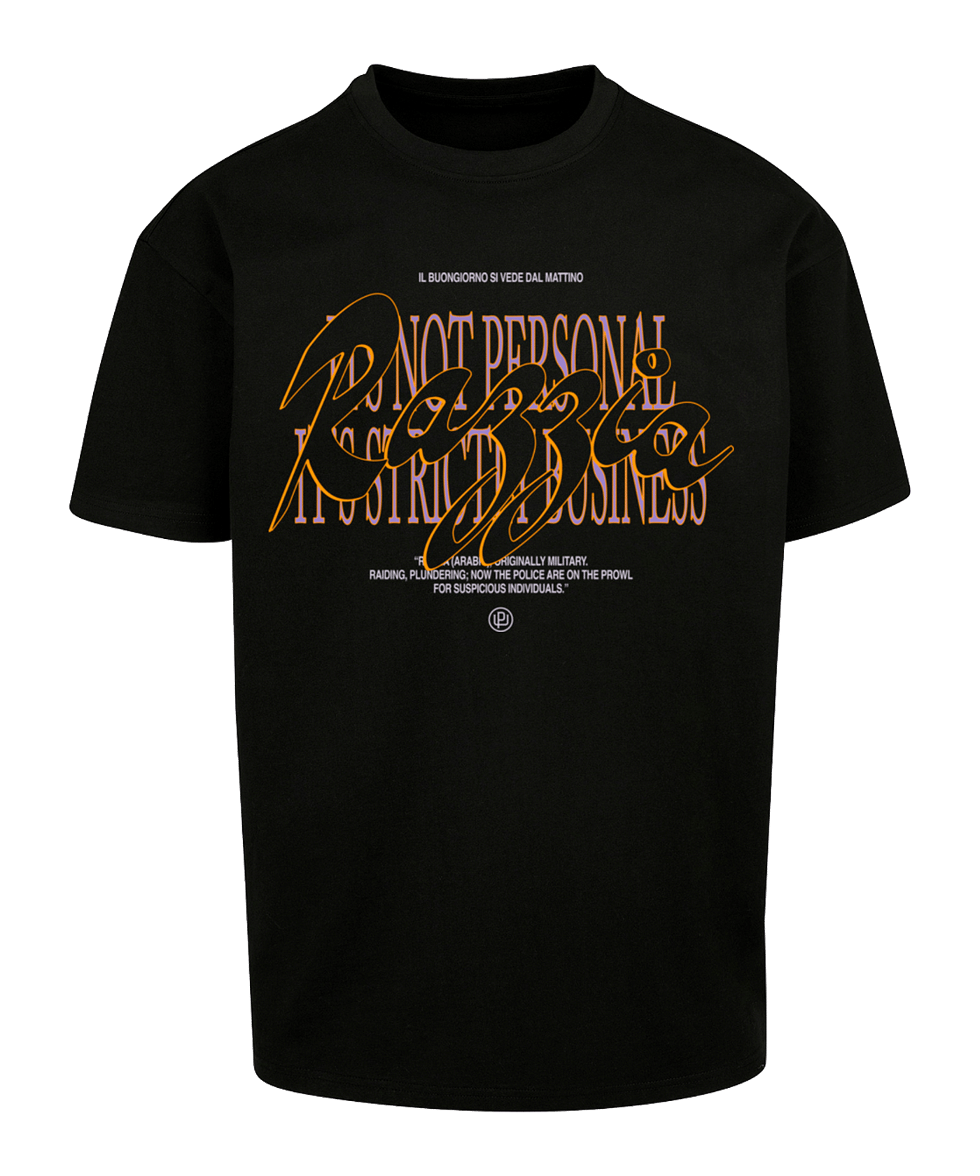 Mister Tee Razzia Oversized T-Shirt Schwarz - schwarz