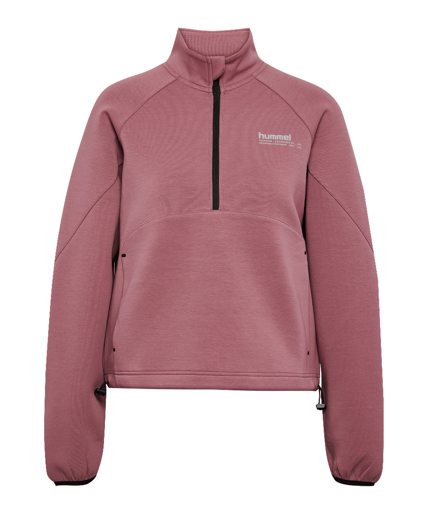 Hummel Tech Fleece Boxy Half Zip Sweatshirt Damen Rosa F3184 - rosa