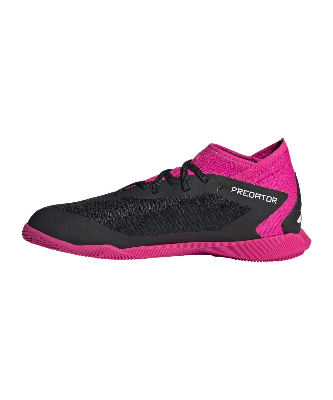 adidas Predator Accuracy.3 IN Halle Own Your Football Kids Schwarz Weiss Pink - schwarz