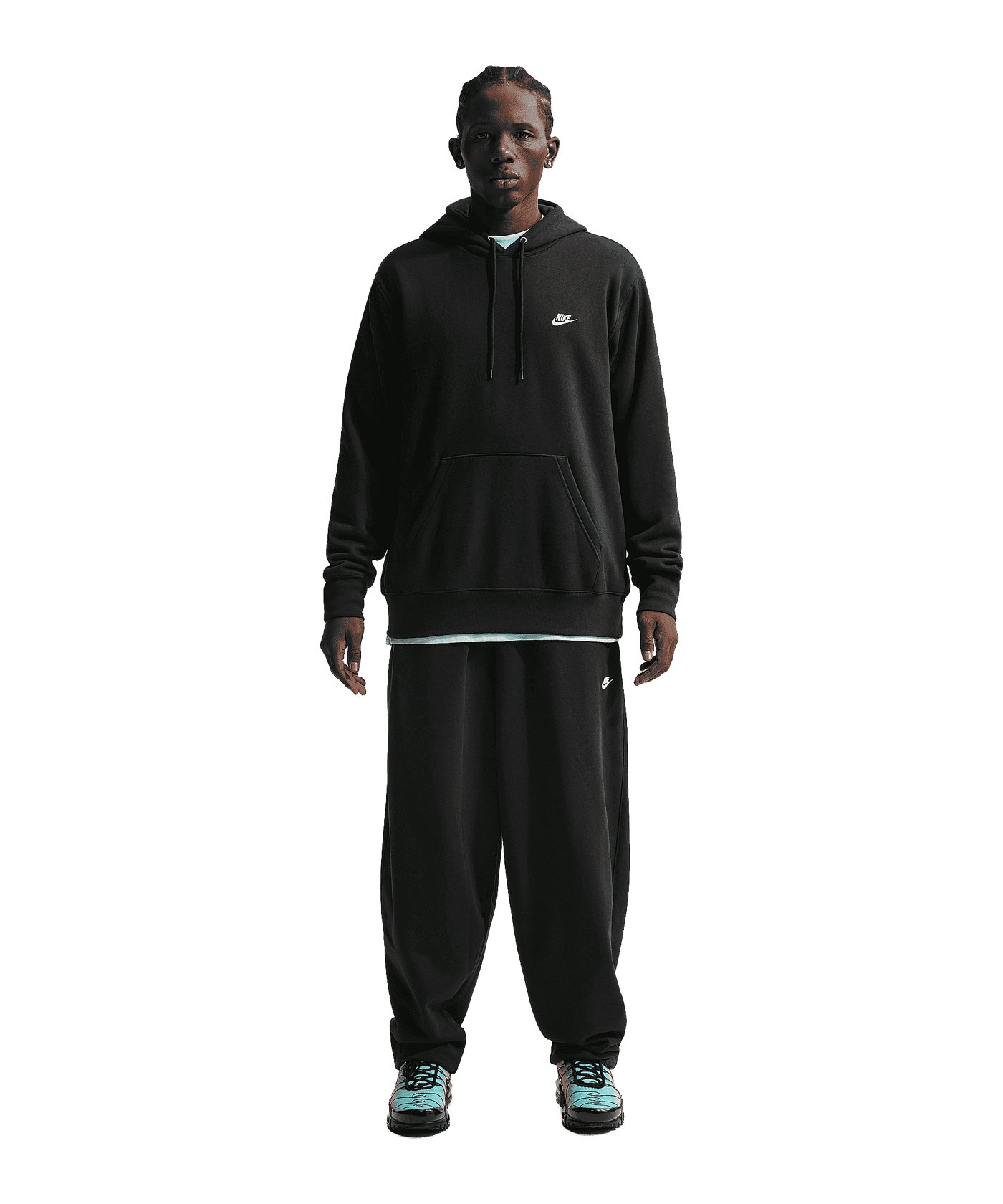 Nike Sportswear Club Oversized Jogginghose Schwarz F010 - schwarz