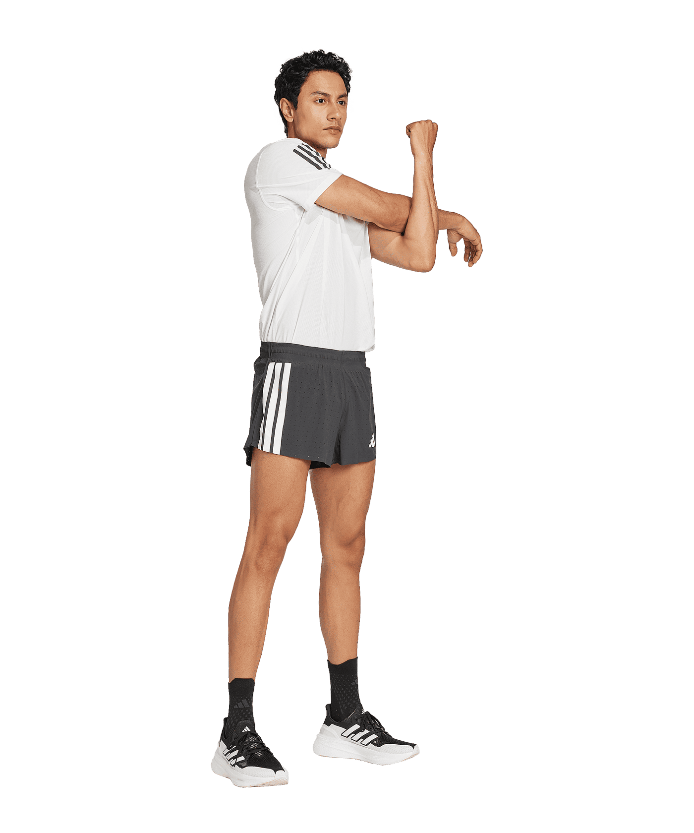 adidas Adizero Laufshort Schwarz - schwarz