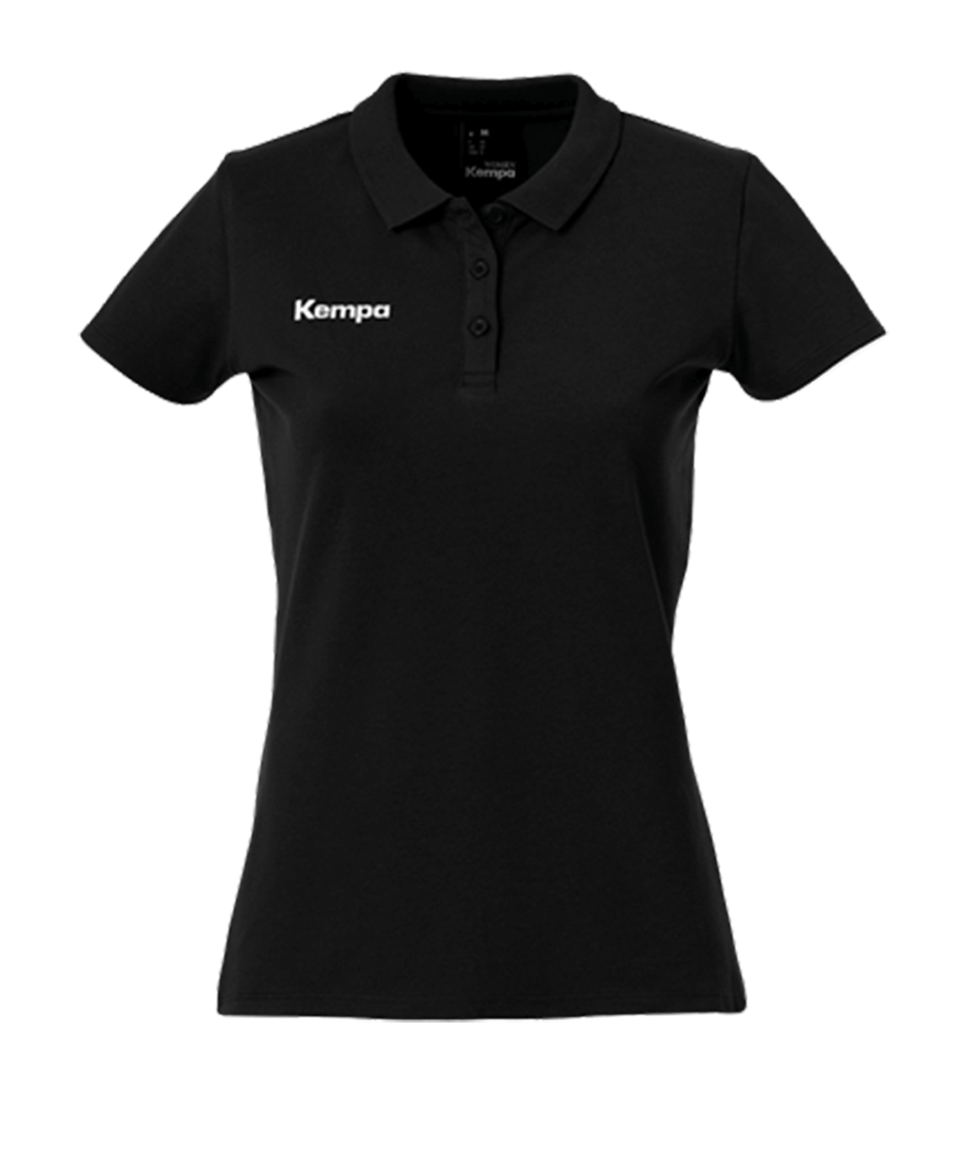 Kempa Polo T-Shirt Damen Schwarz F06 - schwarz